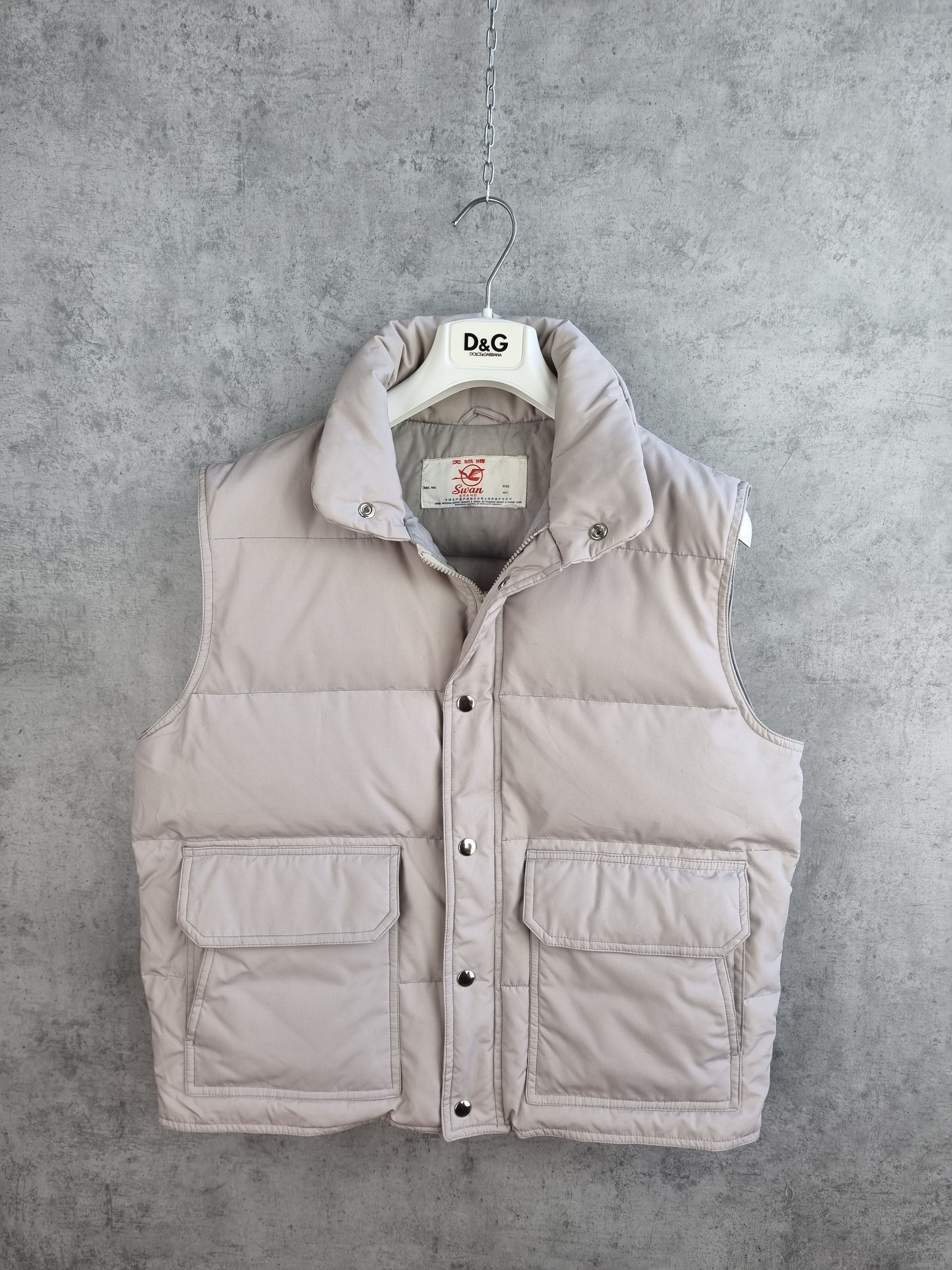 Other Rare Vintage SWAN 90s Goose Down Nylon Vest NIKE style Size US L / EU 52-54 / 3 - 1 Thumbnail