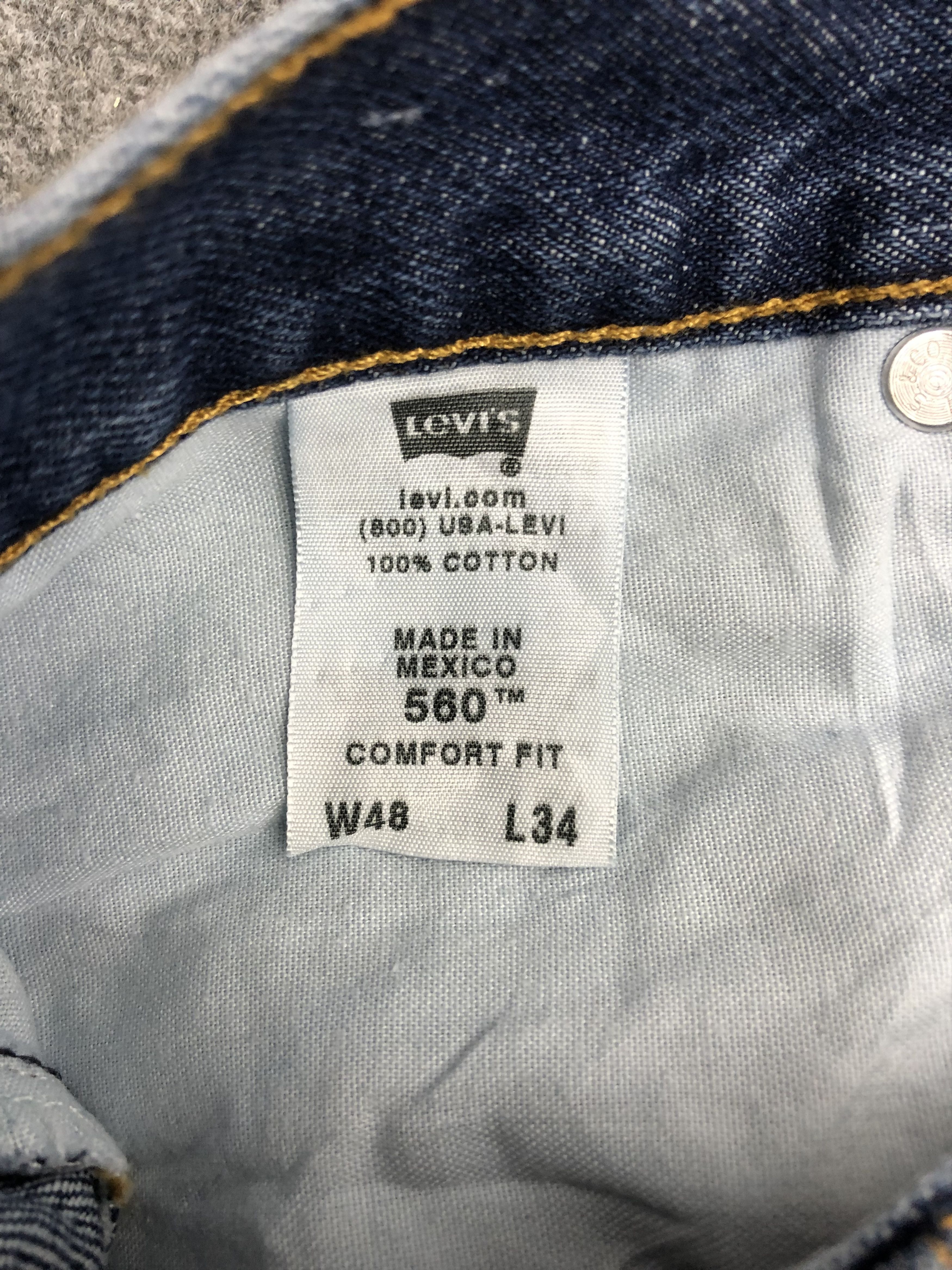 Levi's Vintage Levis 560 Light Blue Jeans DP1312 Size US 44 / EU 60 - 6 Thumbnail