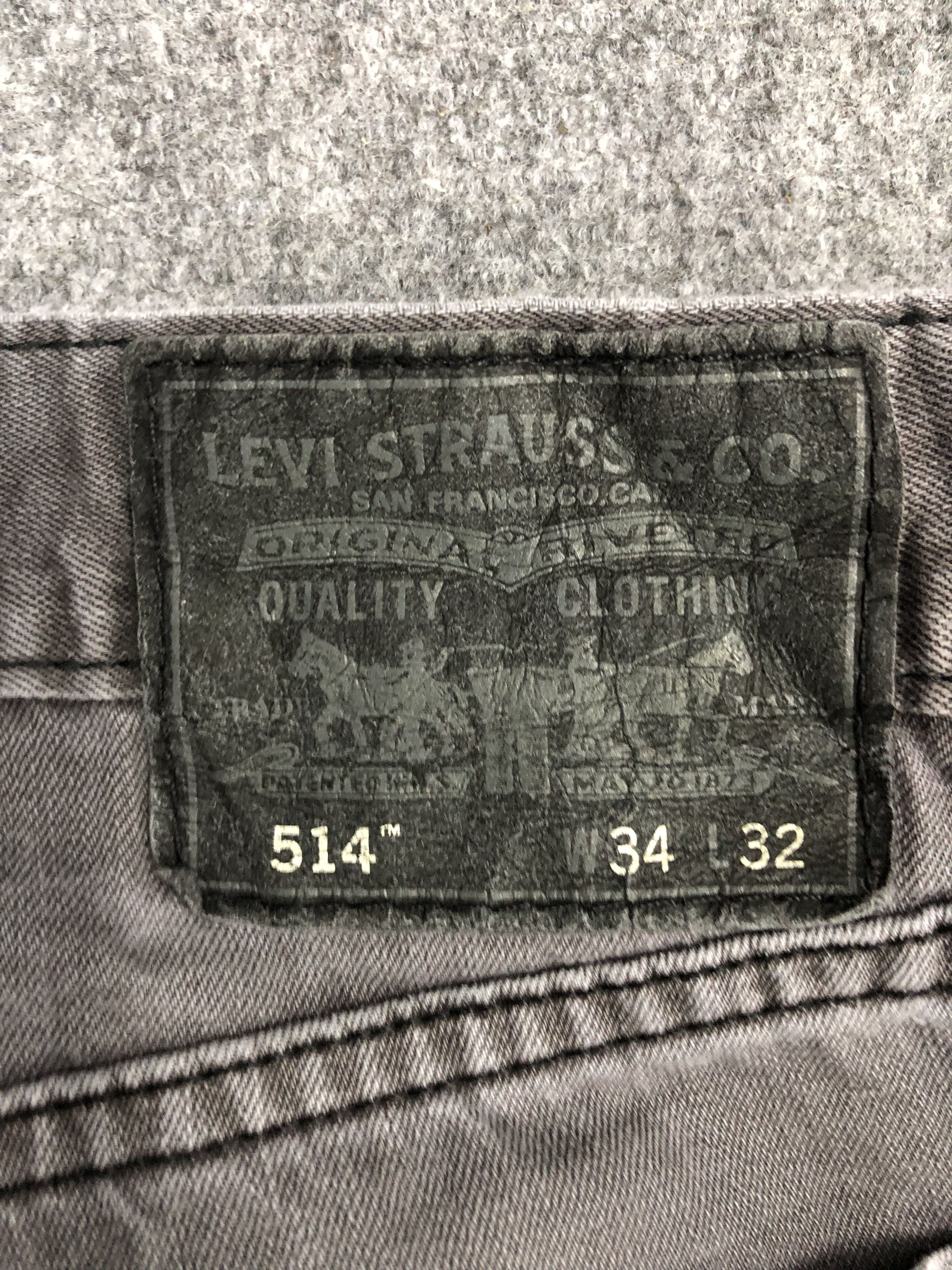 Levi's Vintage Levis 514 Faded Black Jeans DP1321 Size US 34 / EU 50 - 5 Thumbnail