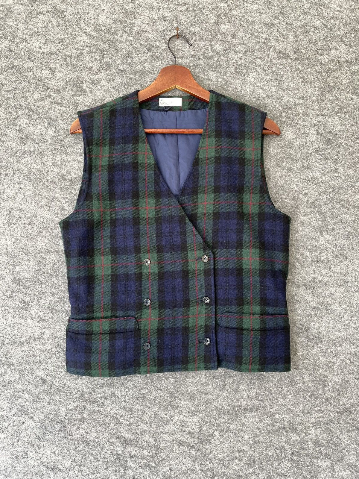 Japanese Brand 4 DEGREES TARTAN VEST Size US S / EU 44-46 / 1 - 1 Thumbnail
