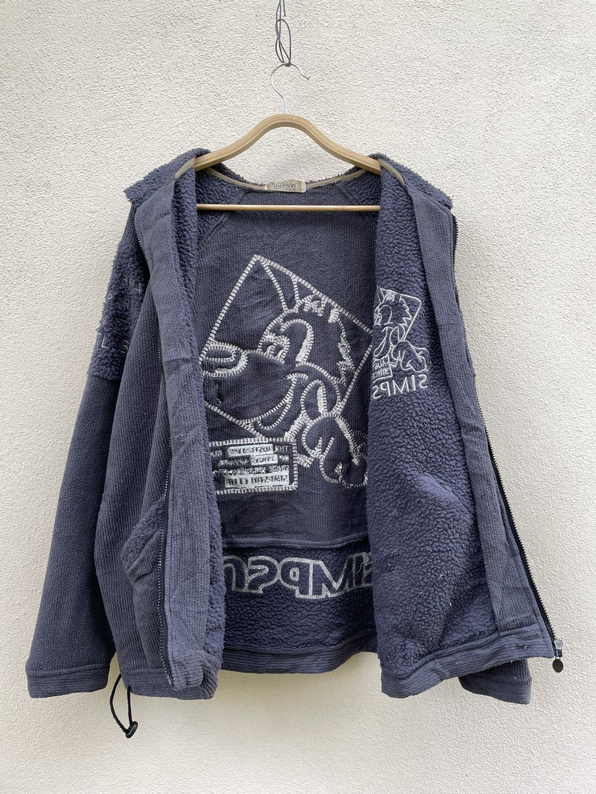 Japanese Brand × Vintage VINTAGE SIMPSON CASUAL FLEECE JACKET Size US L / EU 52-54 / 3 - 5 Thumbnail