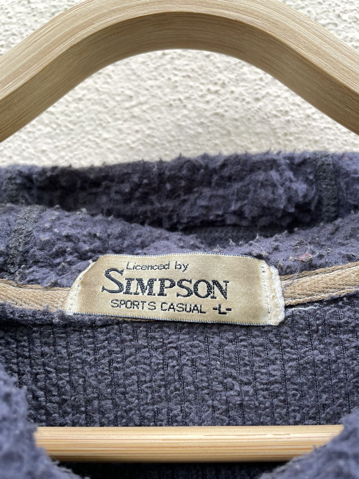 Japanese Brand × Vintage VINTAGE SIMPSON CASUAL FLEECE JACKET Size US L / EU 52-54 / 3 - 6 Thumbnail