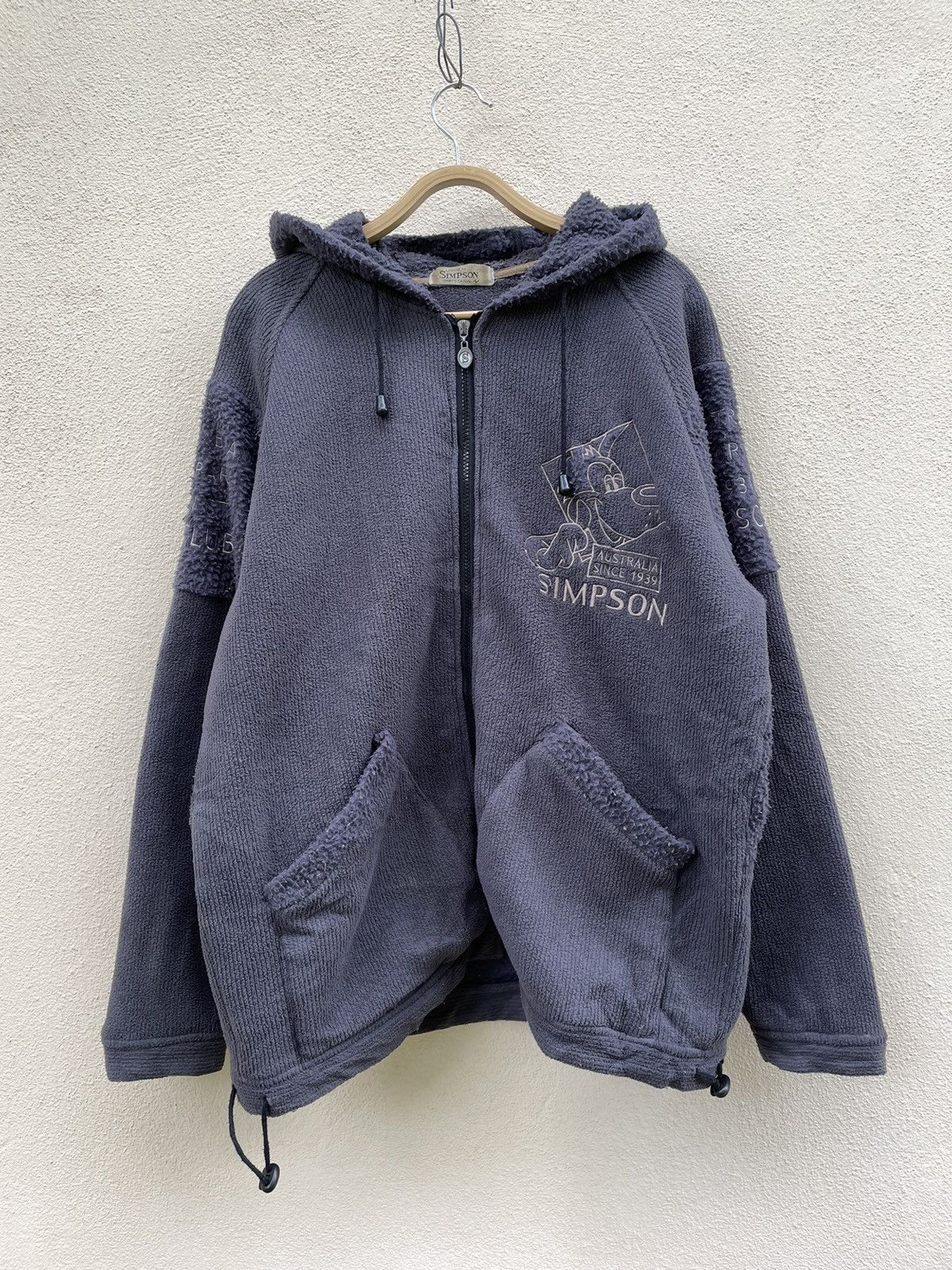 Japanese Brand × Vintage VINTAGE SIMPSON CASUAL FLEECE JACKET Size US L / EU 52-54 / 3 - 3 Thumbnail