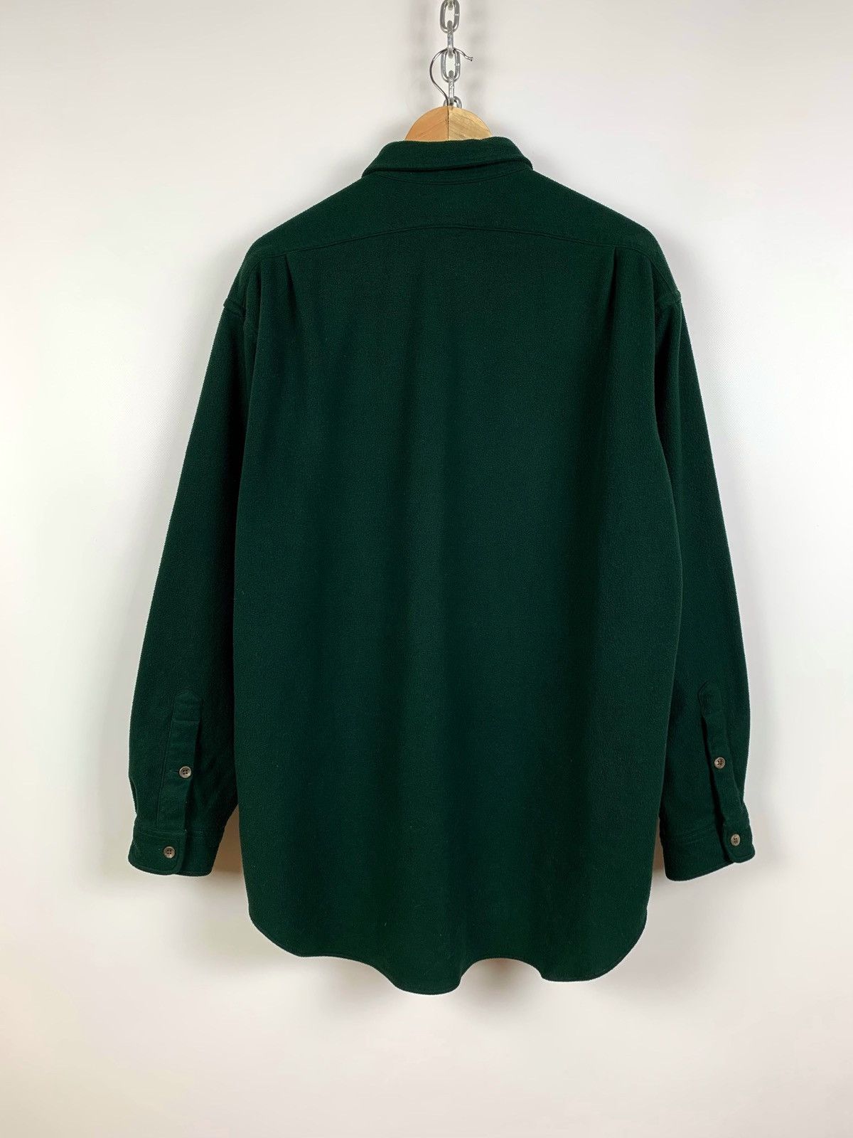 Polo Ralph Lauren Vintage Polo Ralph Lauren Green Fleece Shirt Made in USA Size US XL / EU 56 / 4 - 9 Thumbnail