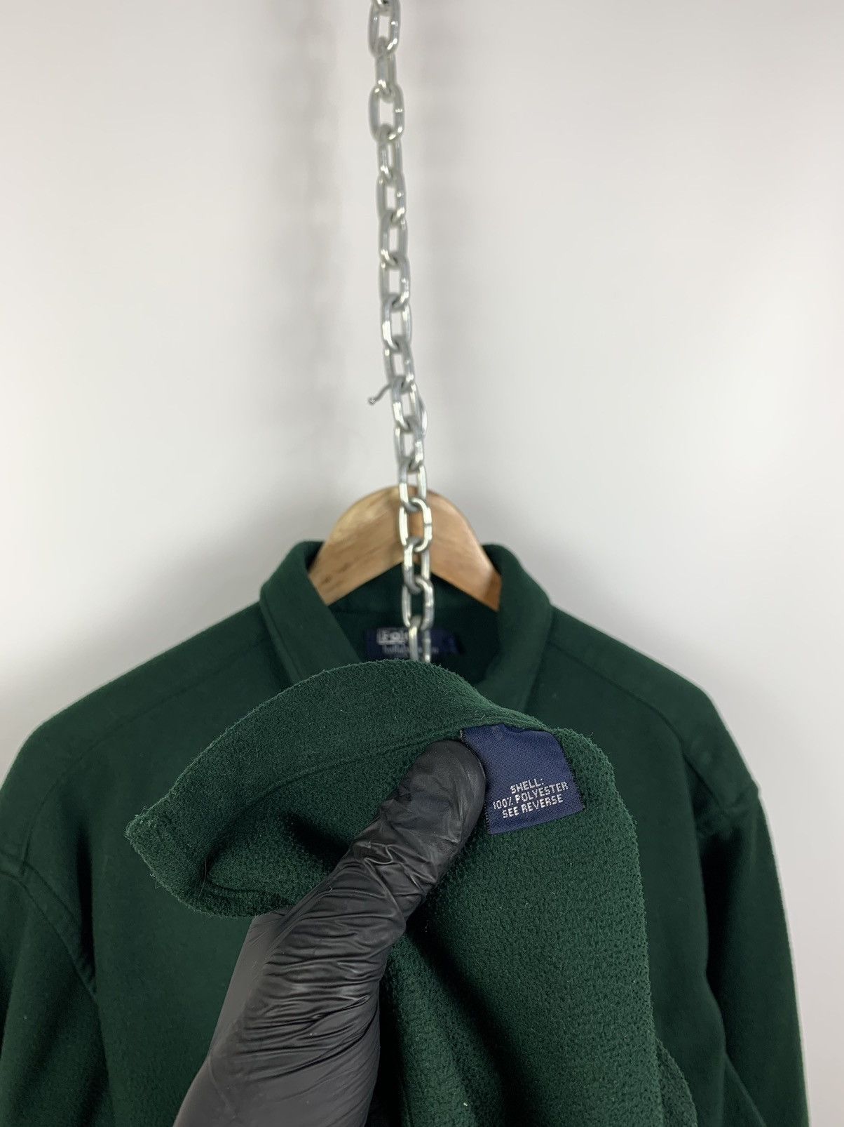 Polo Ralph Lauren Vintage Polo Ralph Lauren Green Fleece Shirt Made in USA Size US XL / EU 56 / 4 - 13 Thumbnail