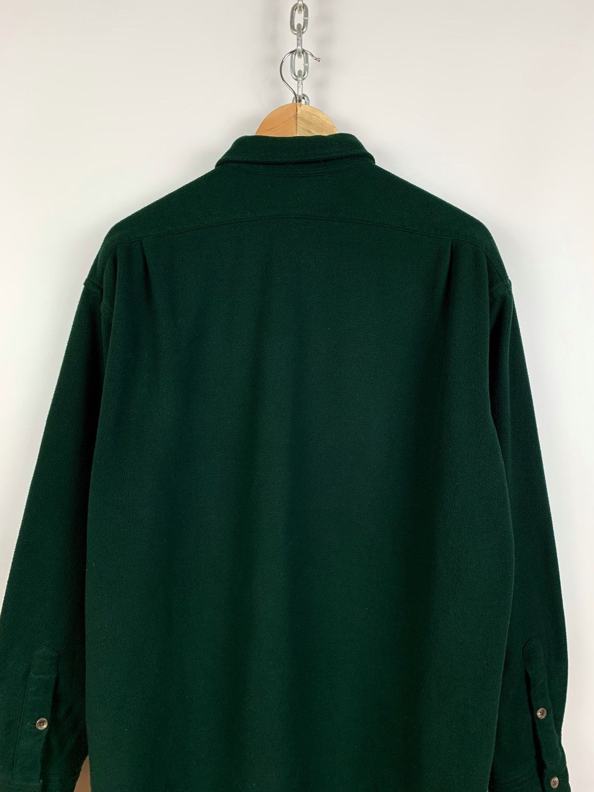 Polo Ralph Lauren Vintage Polo Ralph Lauren Green Fleece Shirt Made in USA Size US XL / EU 56 / 4 - 10 Thumbnail