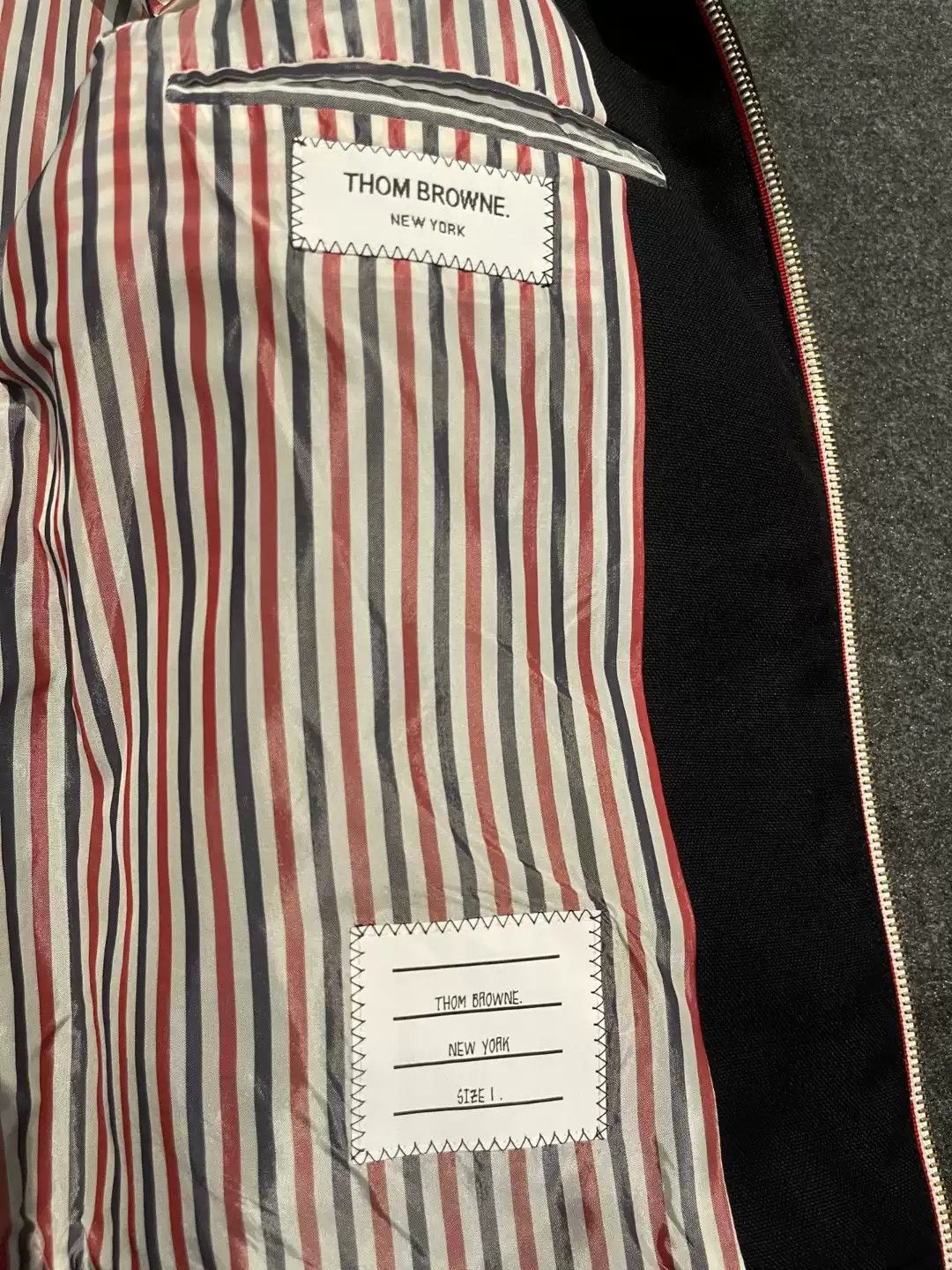 Thom Browne Thom Browne 15SS runway baseball jacket Size US S / EU 44-46 / 1 - 8 Thumbnail
