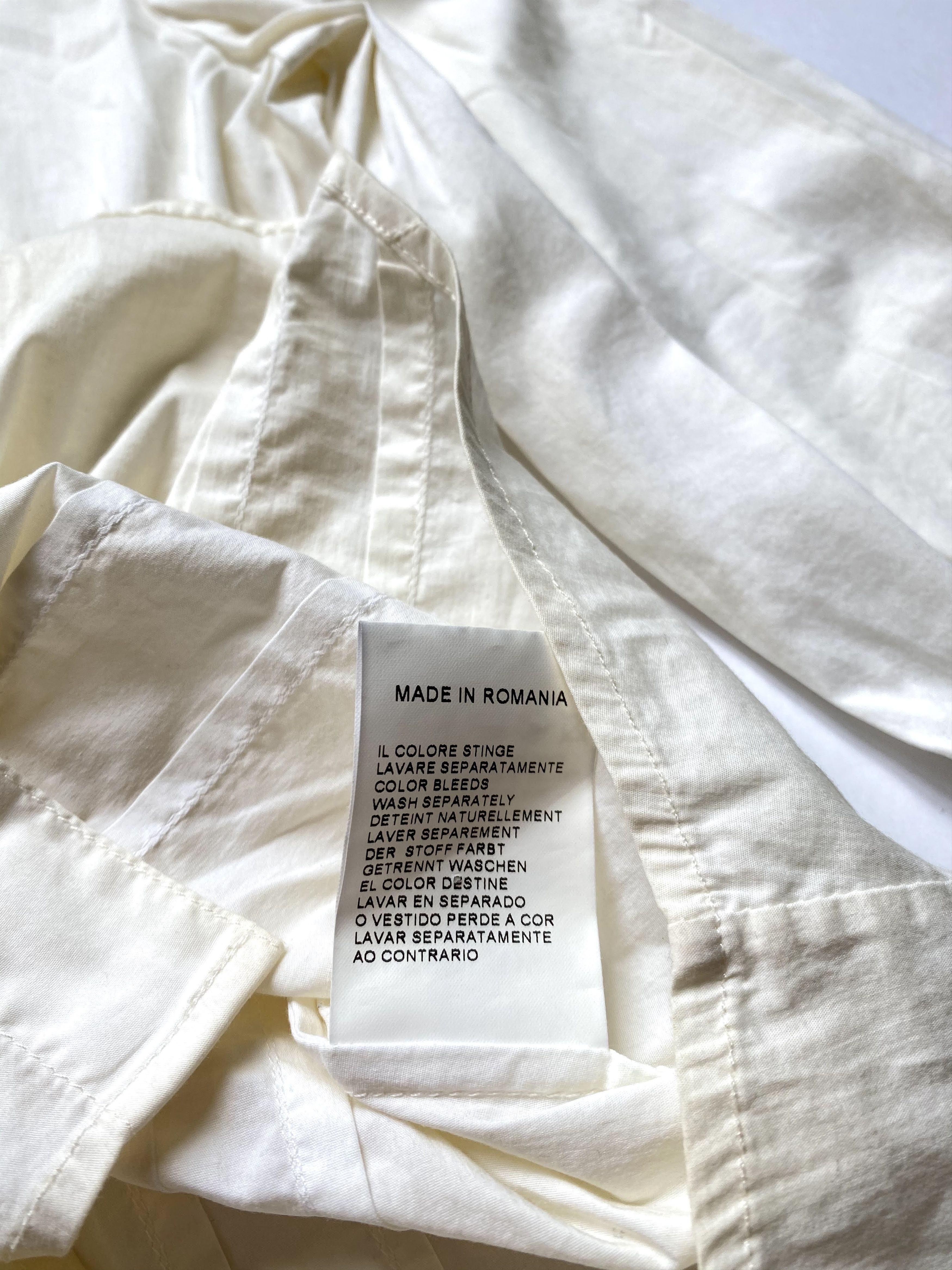 Jean Paul Gaultier ⚡️QUICK SALE⚡️ Jean Paul Gaultier Ivory Logo Fitted Shirt Size M / US 6-8 / IT 42-44 - 5 Thumbnail