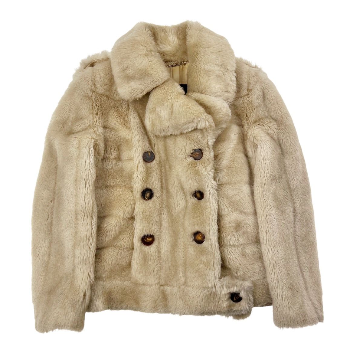 Gucci Gucci by Tom Ford AW96 Faux Fur Double Breasted Jacket Size M / US 6-8 / IT 42-44 - 2 Thumbnail