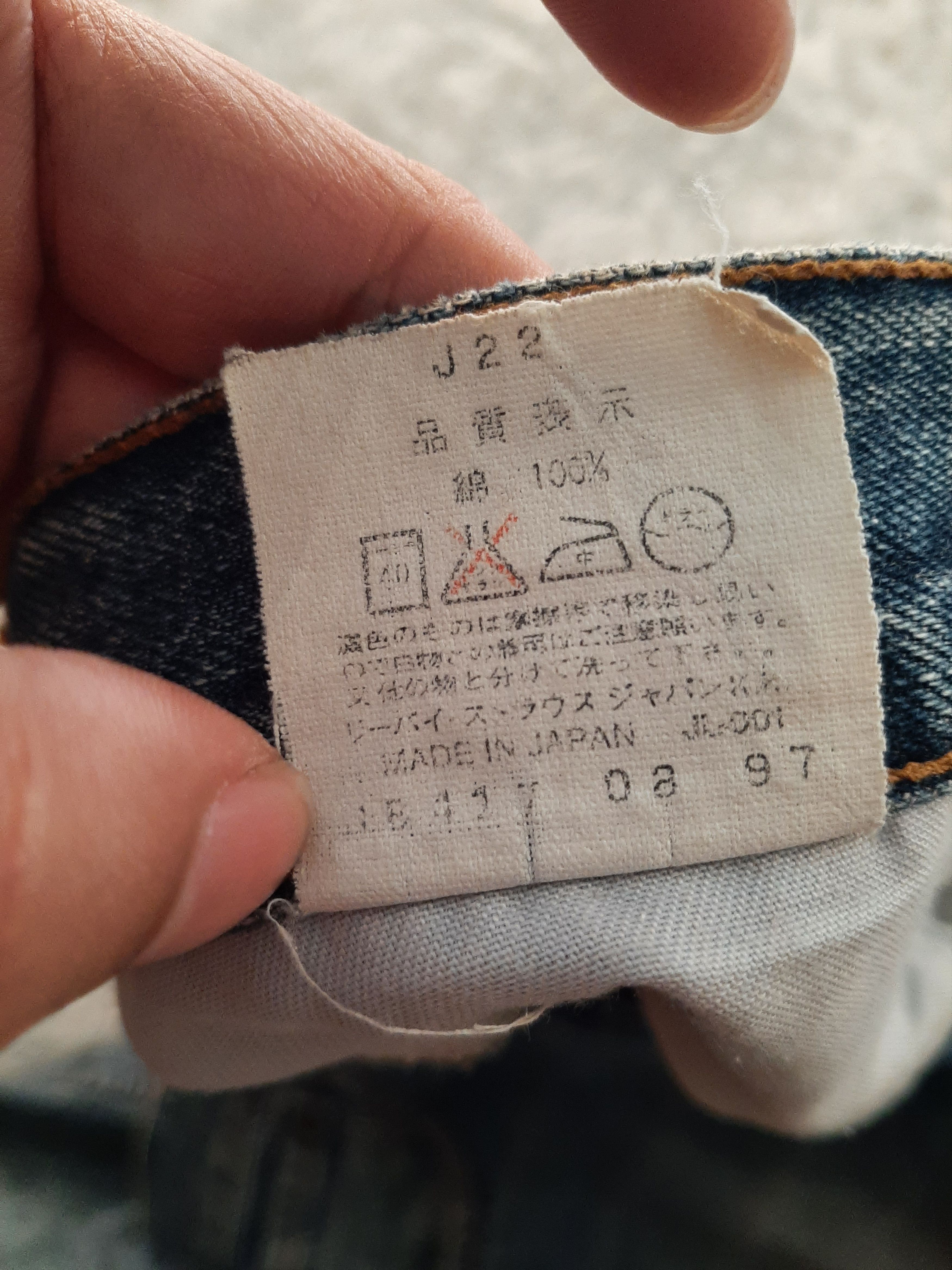Levi's × Vintage VINTAGE 1997 LEVI'S 503 DISTRESSED DENIM JAPAN 🇯🇵 Size US 29 - 13 Thumbnail
