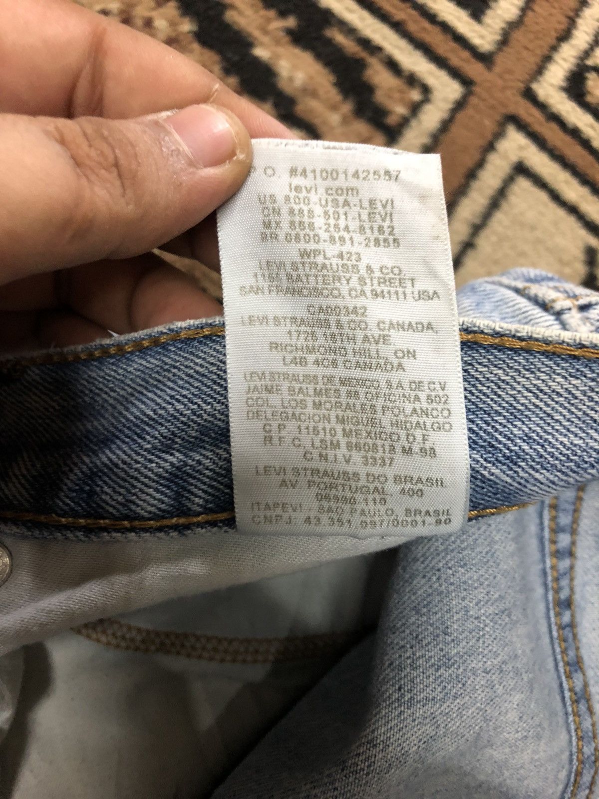 Levi's × Vintage VINTAGE LEVIS 560 COMFORT FIT BLUE WASH DENIM Size US 33 - 7 Thumbnail