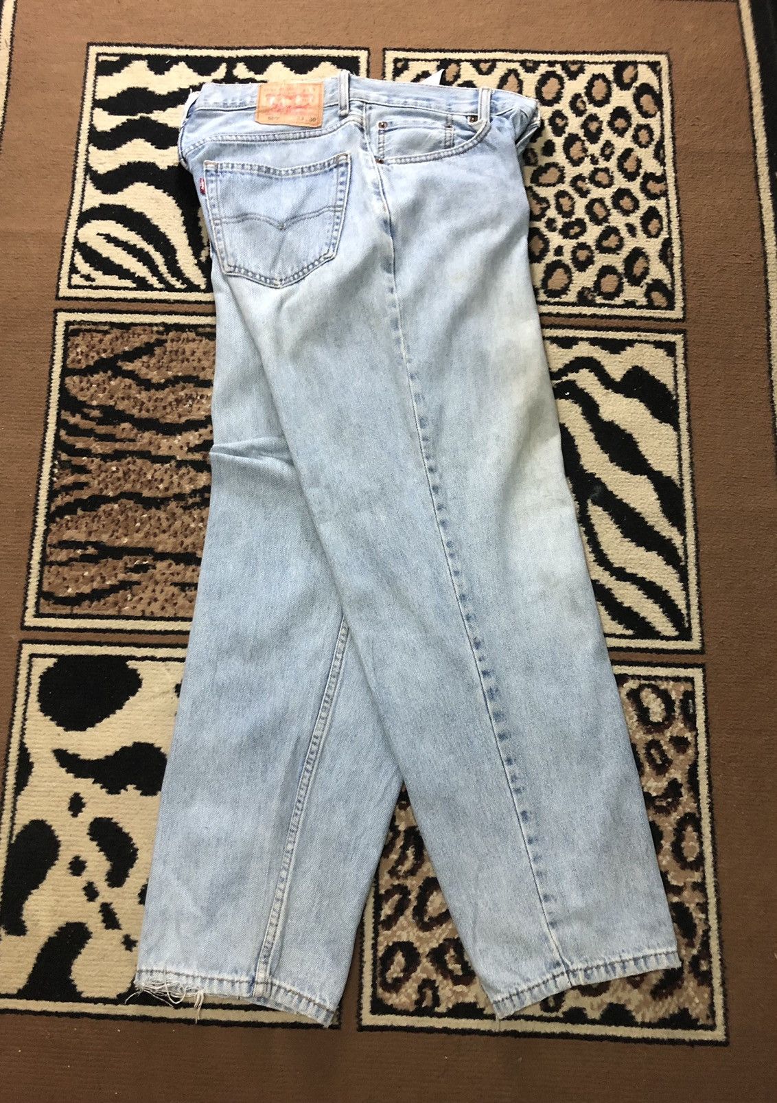Levi's × Vintage VINTAGE LEVIS 560 COMFORT FIT BLUE WASH DENIM Size US 33 - 14 Thumbnail