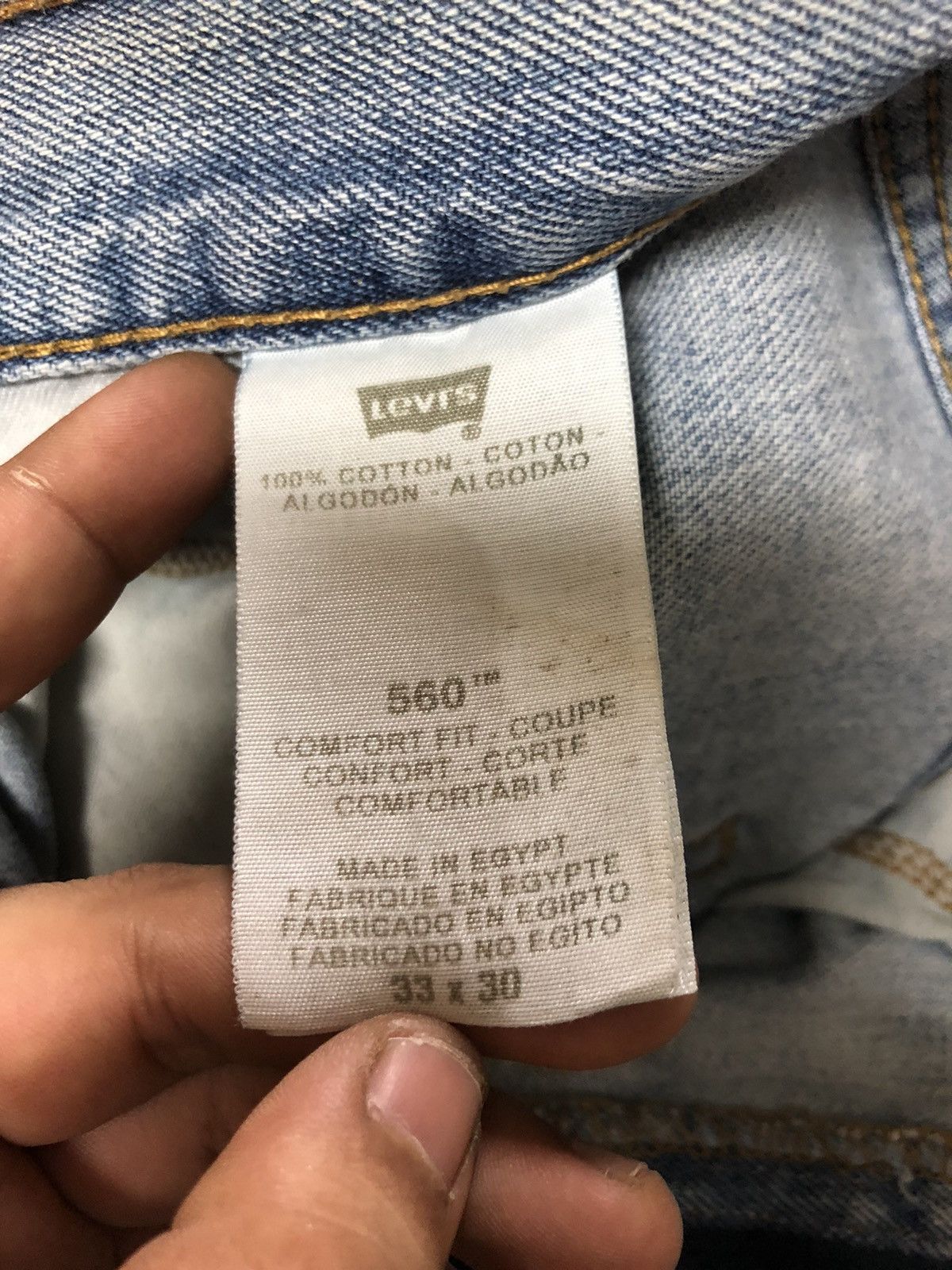 Levi's × Vintage VINTAGE LEVIS 560 COMFORT FIT BLUE WASH DENIM Size US 33 - 6 Thumbnail
