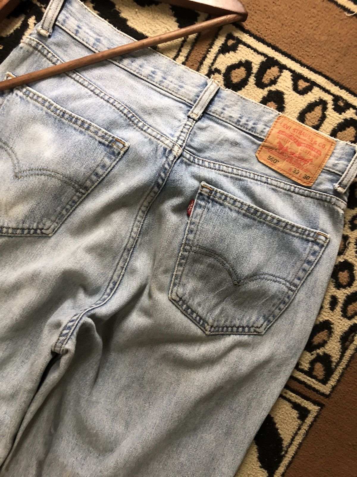 Levi's × Vintage VINTAGE LEVIS 560 COMFORT FIT BLUE WASH DENIM Size US 33 - 10 Thumbnail