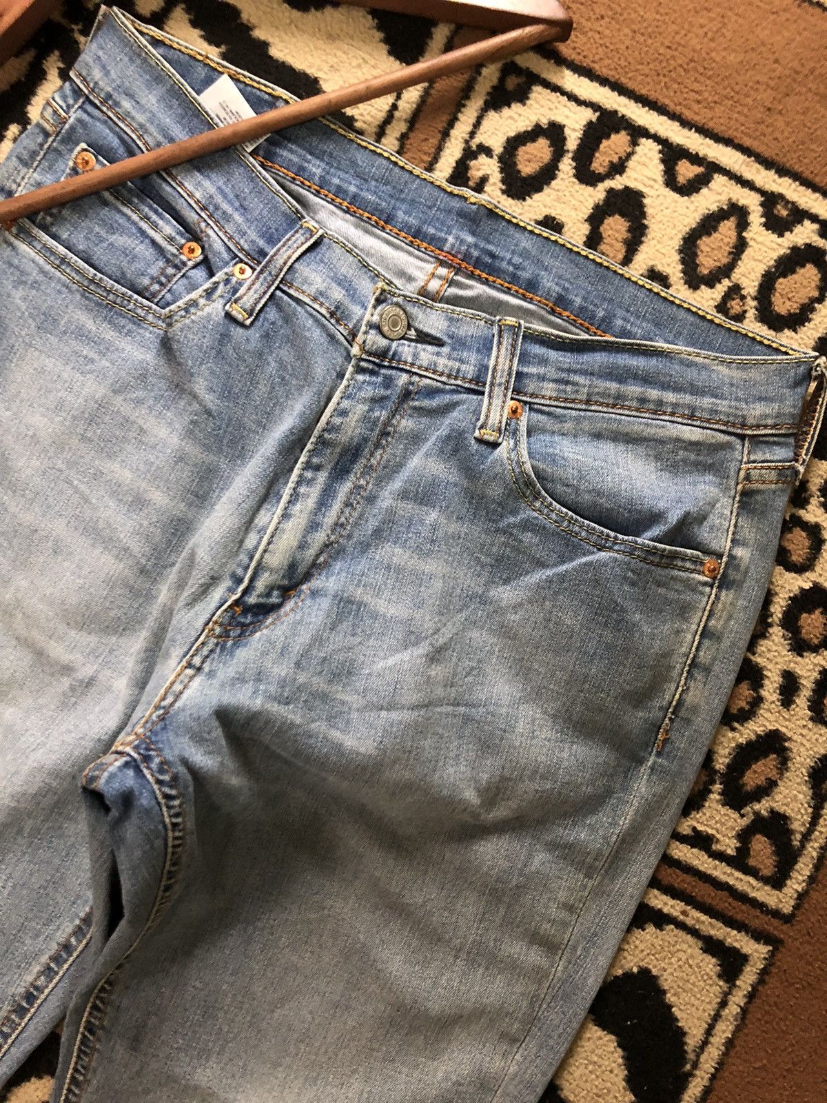 Levi's × Vintage VINTAGE 90s LEVIS 545 BLUE WASH DISTRESSED DENIM Size US 32 / EU 48 - 9 Thumbnail