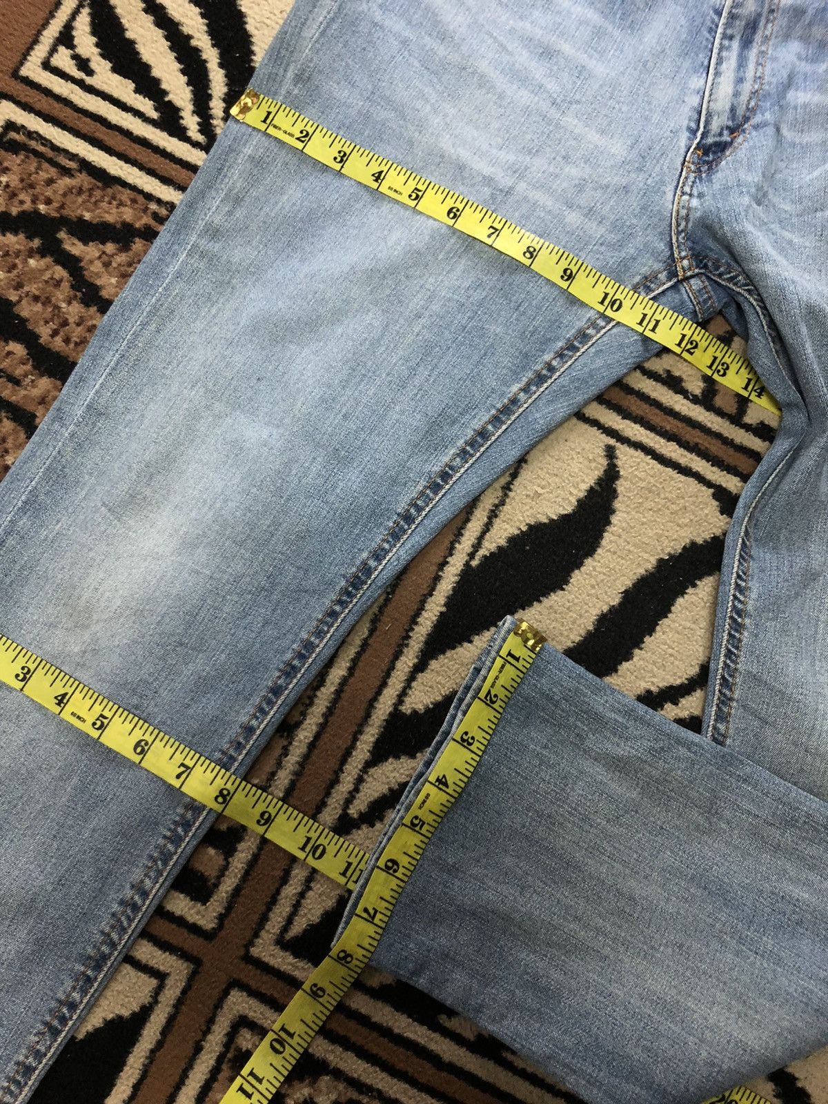 Levi's × Vintage VINTAGE 90s LEVIS 545 BLUE WASH DISTRESSED DENIM Size US 32 / EU 48 - 20 Thumbnail