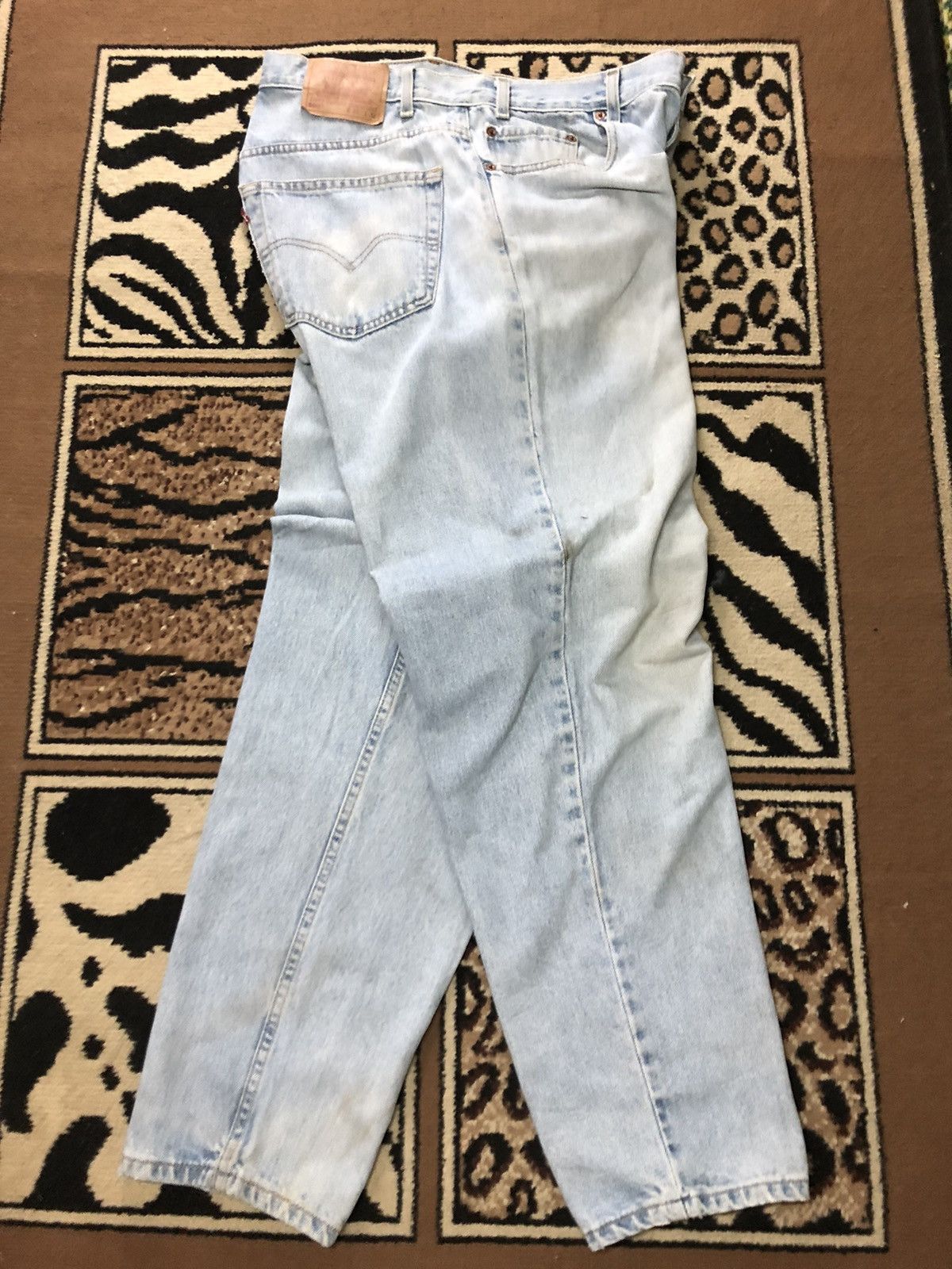 Levi's × Vintage VINTAGE 90s LEVIS 560 LOOSE FIT TAPERED LEG LIGHT BLUE WASH Size US 34 / EU 50 - 6 Thumbnail
