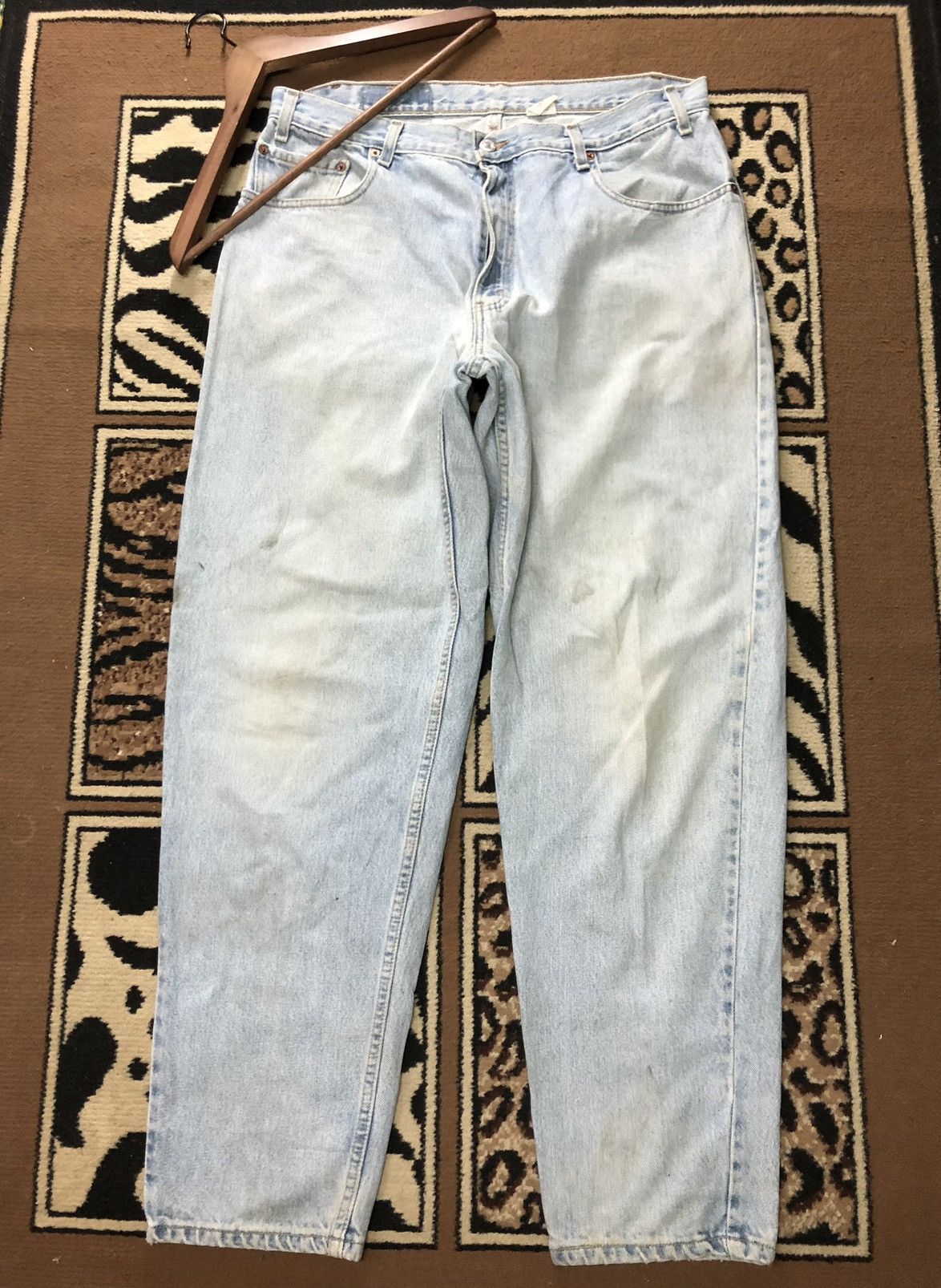 Levi's × Vintage VINTAGE 90s LEVIS 560 LOOSE FIT TAPERED LEG LIGHT BLUE WASH Size US 34 / EU 50 - 8 Thumbnail