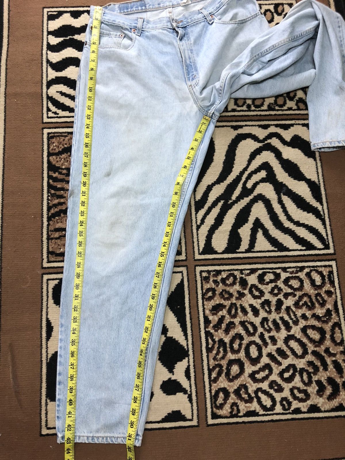 Levi's × Vintage VINTAGE 90s LEVIS 560 LOOSE FIT TAPERED LEG LIGHT BLUE WASH Size US 34 / EU 50 - 15 Thumbnail