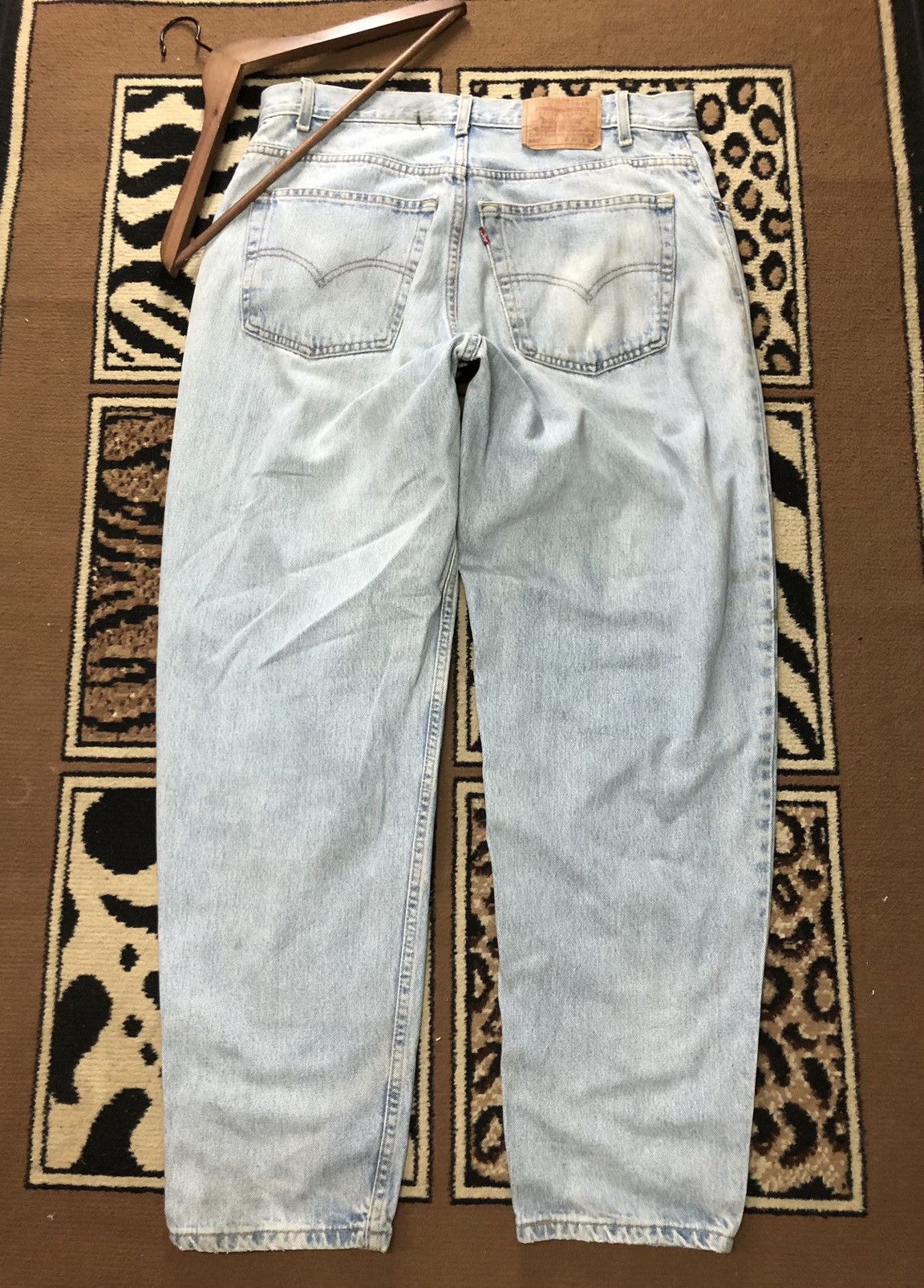 Levi's × Vintage VINTAGE 90s LEVIS 560 LOOSE FIT TAPERED LEG LIGHT BLUE WASH Size US 34 / EU 50 - 5 Thumbnail