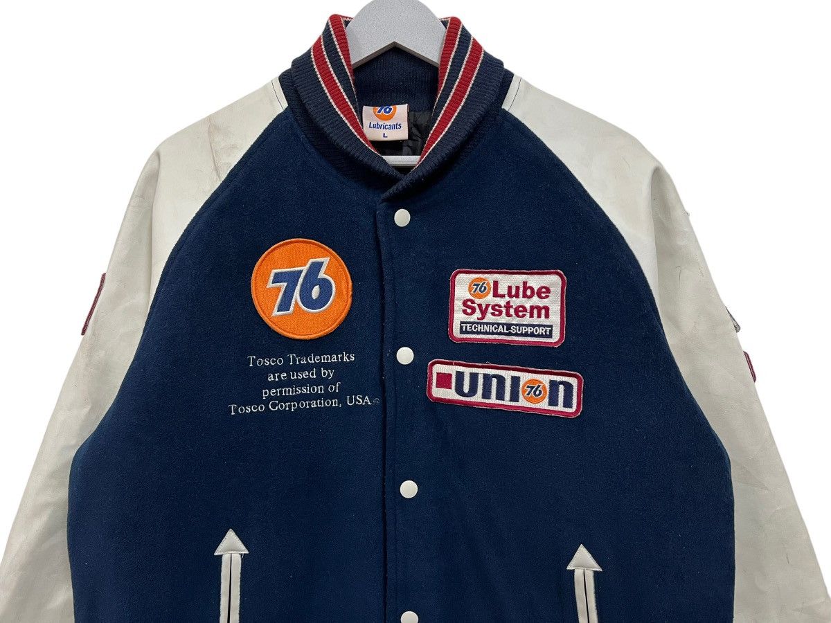 Japanese Brand 💥 76 LUBRICANTS VARSITY BOMBER JACKET Size US L / EU 52-54 / 3 - 5 Thumbnail