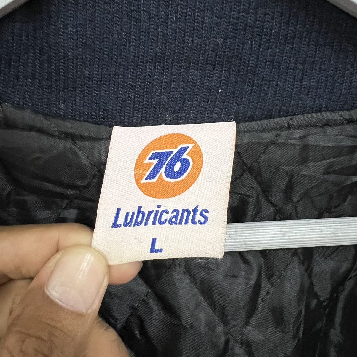 Japanese Brand 💥 76 LUBRICANTS VARSITY BOMBER JACKET Size US L / EU 52-54 / 3 - 11 Thumbnail