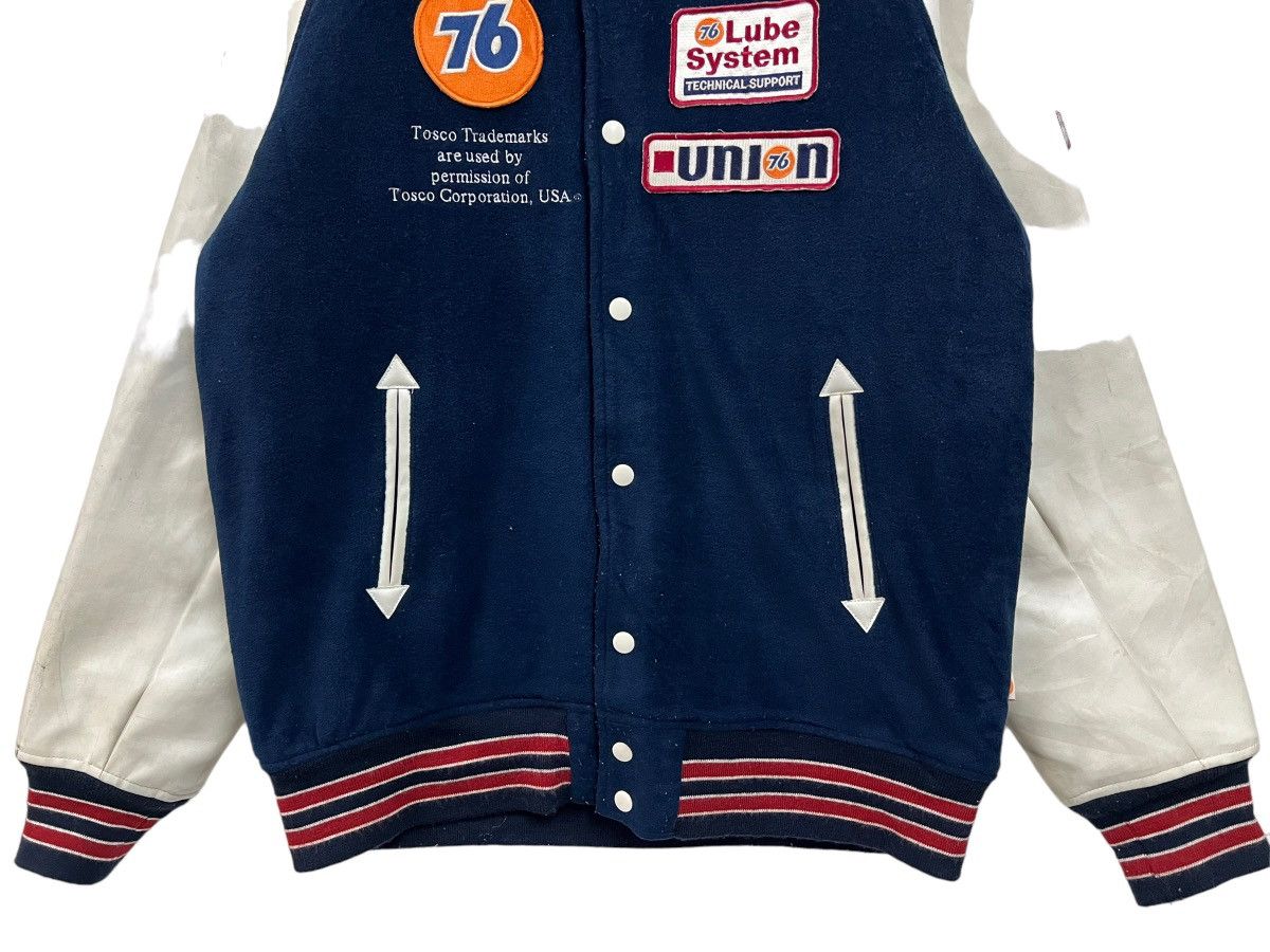 Japanese Brand 💥 76 LUBRICANTS VARSITY BOMBER JACKET Size US L / EU 52-54 / 3 - 6 Thumbnail