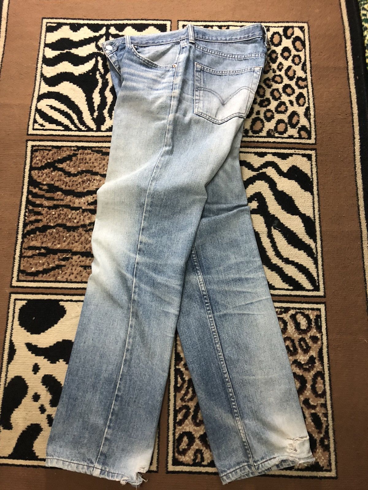 Levi's × Vintage VINTAGE LEVIS 533 BLUE WASH DISTRESSED DENIM Size US 34 / EU 50 - 11 Thumbnail