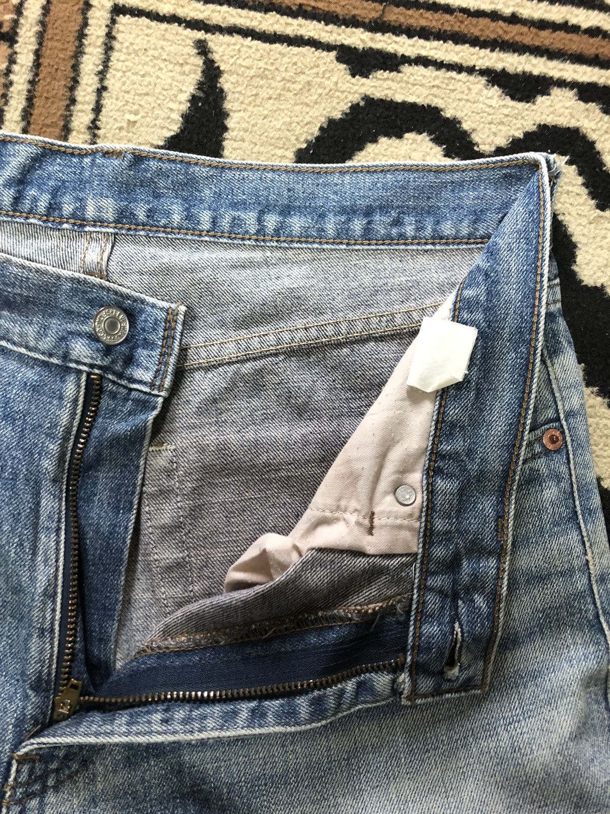 Levi's × Vintage VINTAGE LEVIS 533 BLUE WASH DISTRESSED DENIM Size US 34 / EU 50 - 5 Thumbnail