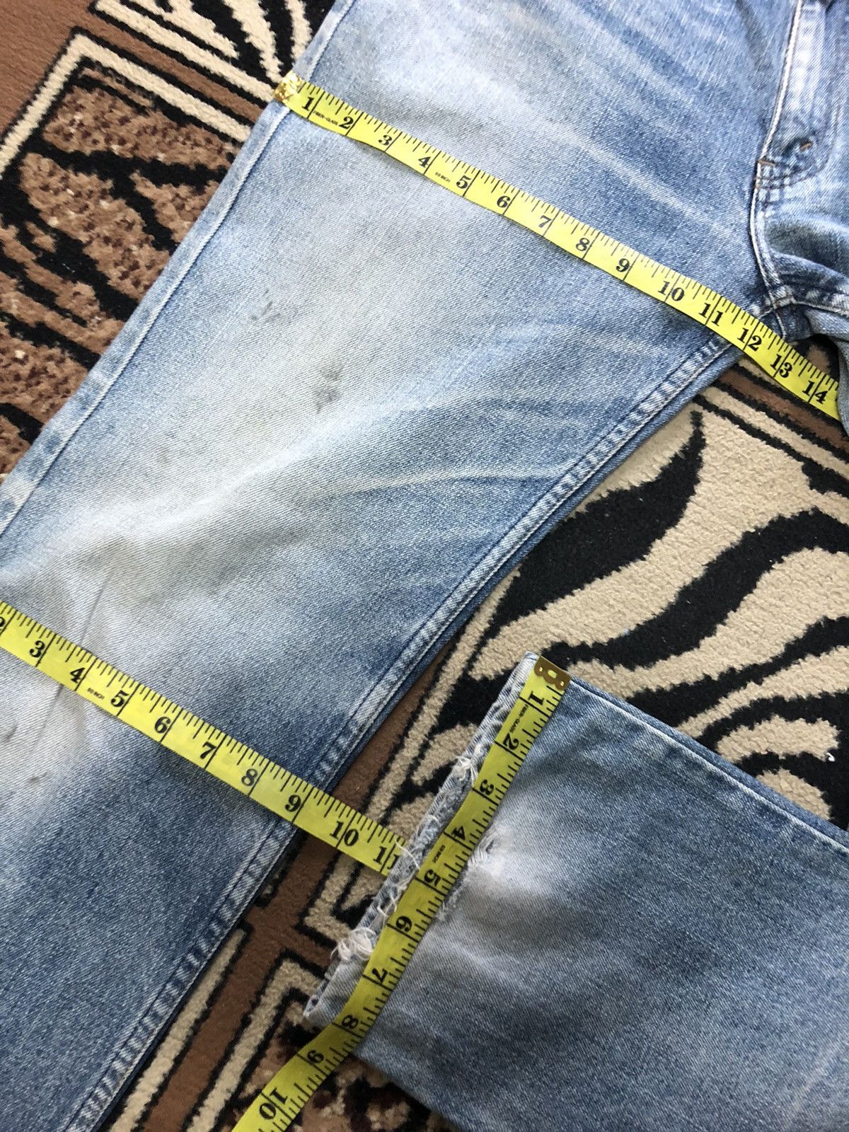 Levi's × Vintage VINTAGE LEVIS 533 BLUE WASH DISTRESSED DENIM Size US 34 / EU 50 - 15 Thumbnail