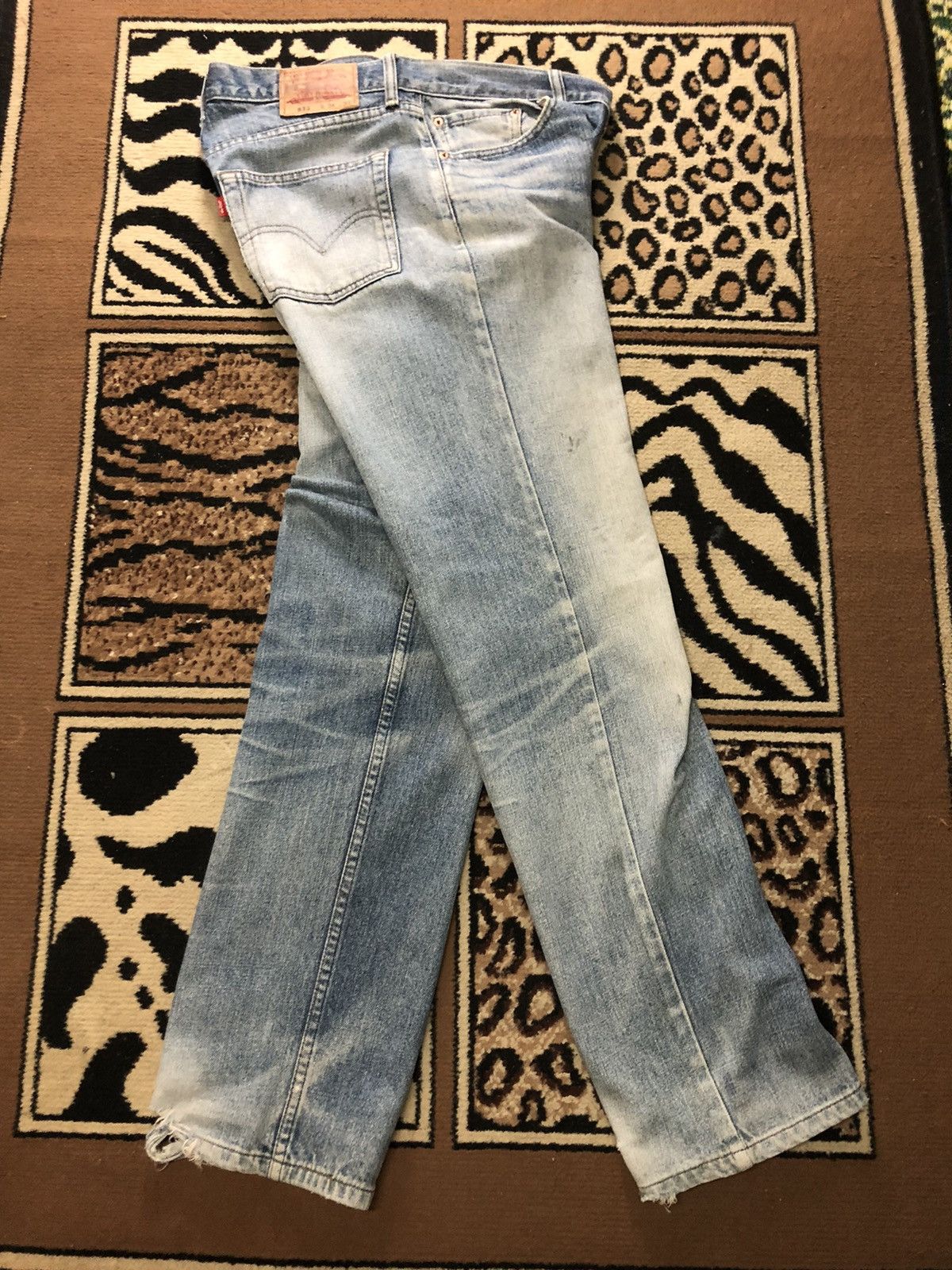 Levi's × Vintage VINTAGE LEVIS 533 BLUE WASH DISTRESSED DENIM Size US 34 / EU 50 - 12 Thumbnail