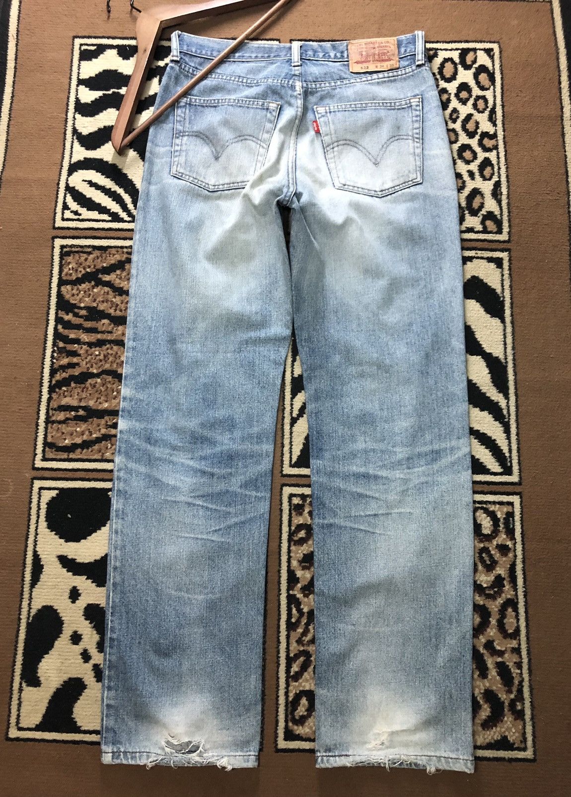 Levi's × Vintage VINTAGE LEVIS 533 BLUE WASH DISTRESSED DENIM Size US 34 / EU 50 - 7 Thumbnail