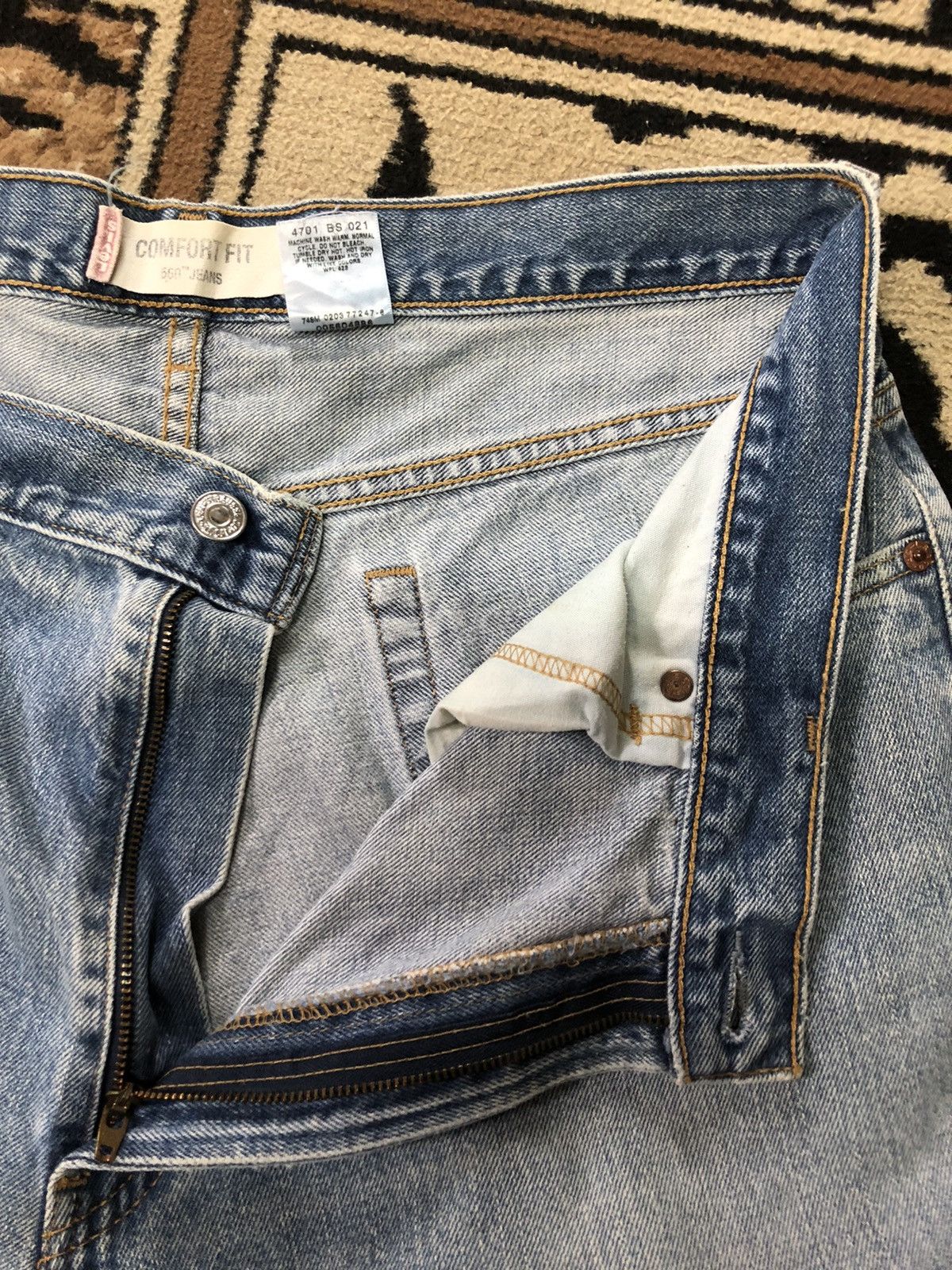 Levi's Vintage Clothing × Vintage VINTAGE 90s LEVIS 560 COMFORT FIT BLUE WASH DISTRESED DENIM Size US 34 / EU 50 - 11 Thumbnail