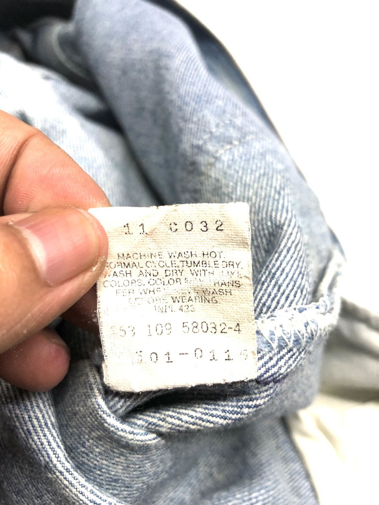 Levi's × Vintage VINTAGE 80s LEVI’S 501 RUSTY BLUE WASH DENIM USA 🇺🇸 Size US 33 - 14 Thumbnail