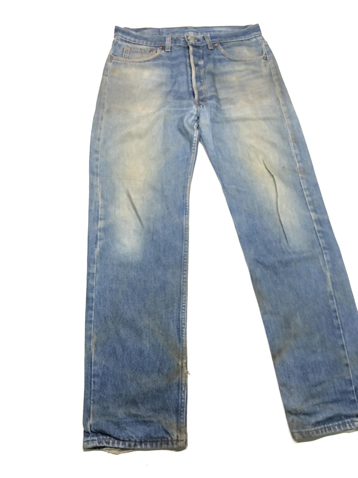 Levi's × Vintage VINTAGE 80s LEVI’S 501 RUSTY BLUE WASH DENIM USA 🇺🇸 Size US 33 - 8 Thumbnail
