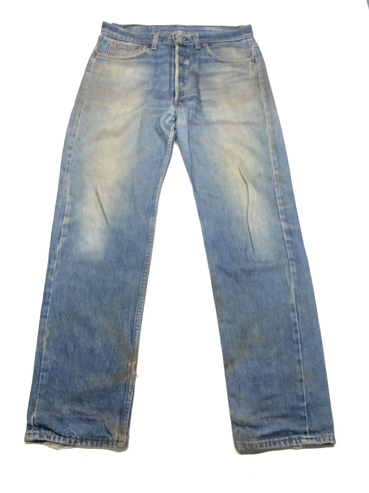 Levi's × Vintage VINTAGE 80s LEVI’S 501 RUSTY BLUE WASH DENIM USA 🇺🇸 Size US 33 - 7 Thumbnail