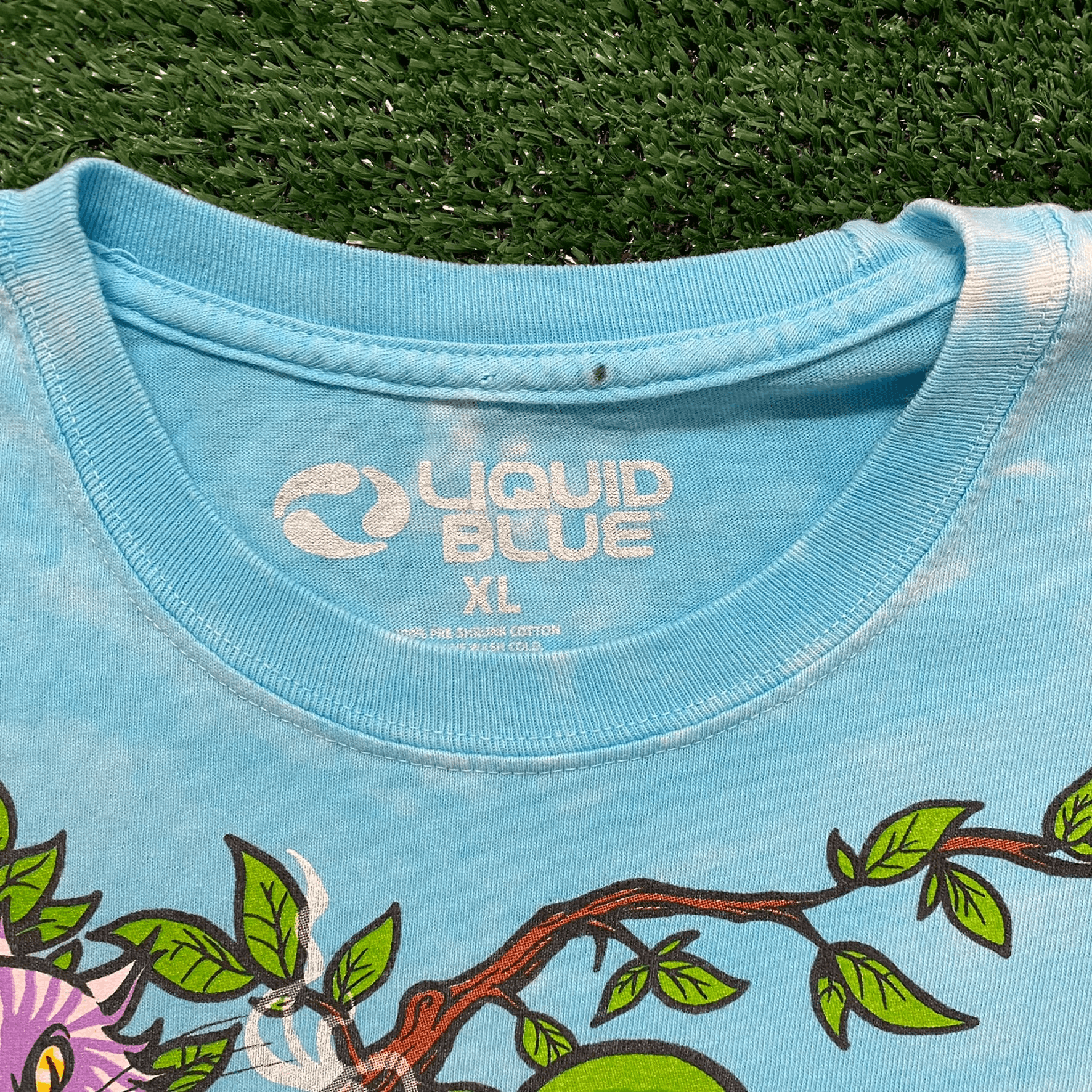 Liquid Blue Crazy Vintage Liquid Blue Alice in Wonderland TieDye T-Shirt Size US XL / EU 56 / 4 - 3 Thumbnail