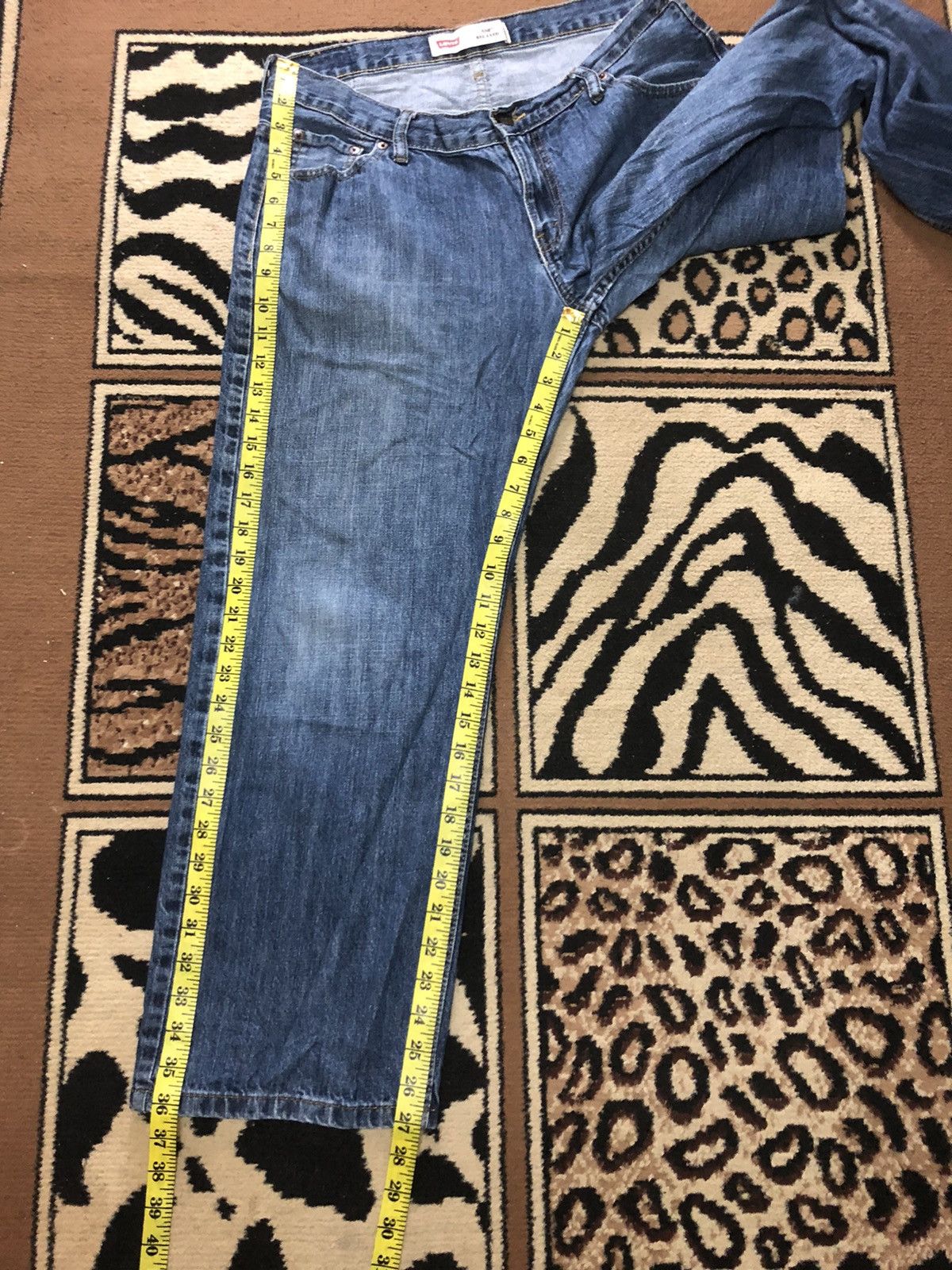 Levi's × Vintage VINTAGE 90s LEVIS 550tm RELAXED BLUE WASH DENIM Size US 33 - 16 Thumbnail