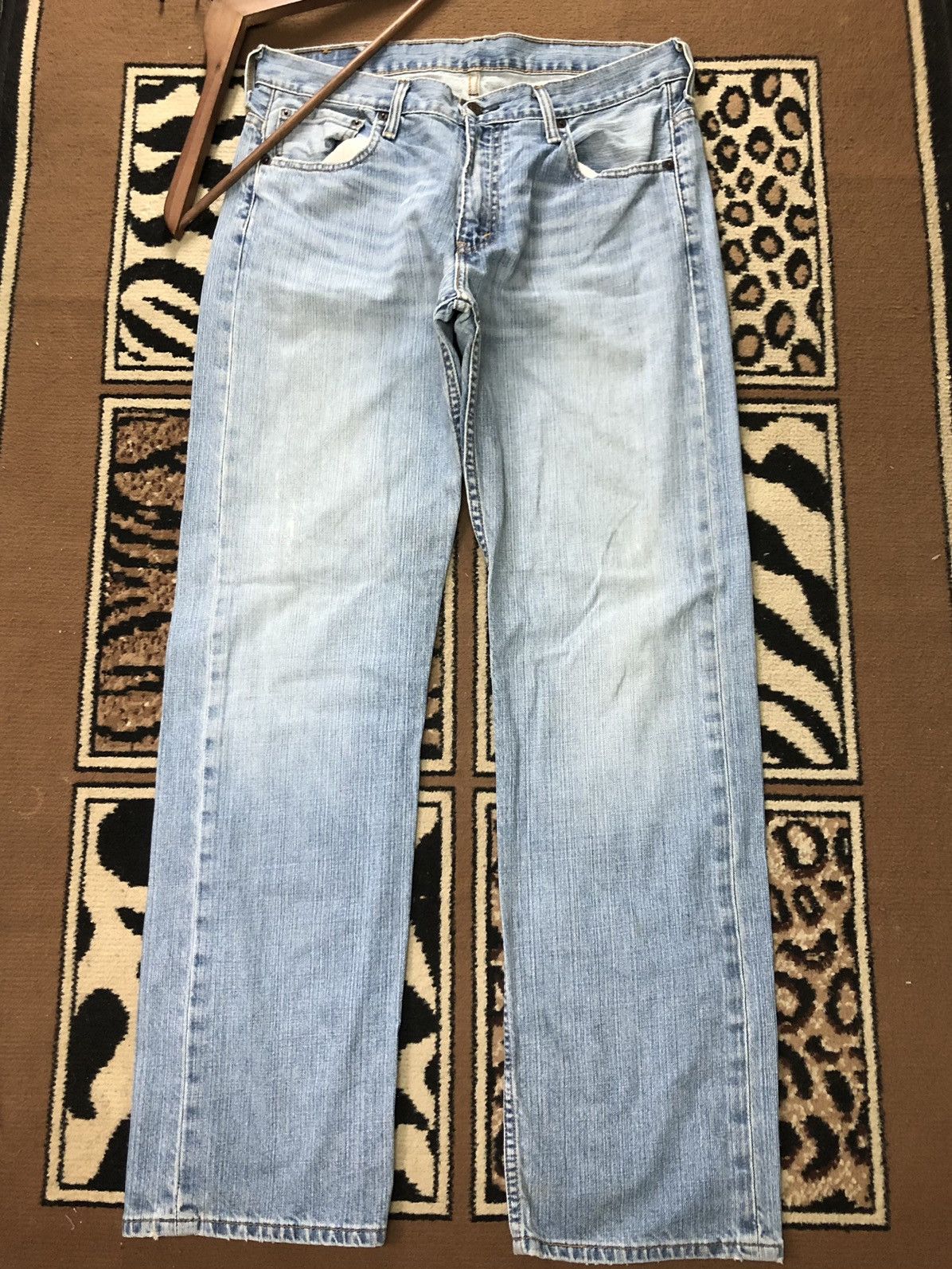 Levi's × Vintage VINTAGE 90s LEVIS 569 BLUE WASH DISTRESSED DENIM Size US 33 - 8 Thumbnail