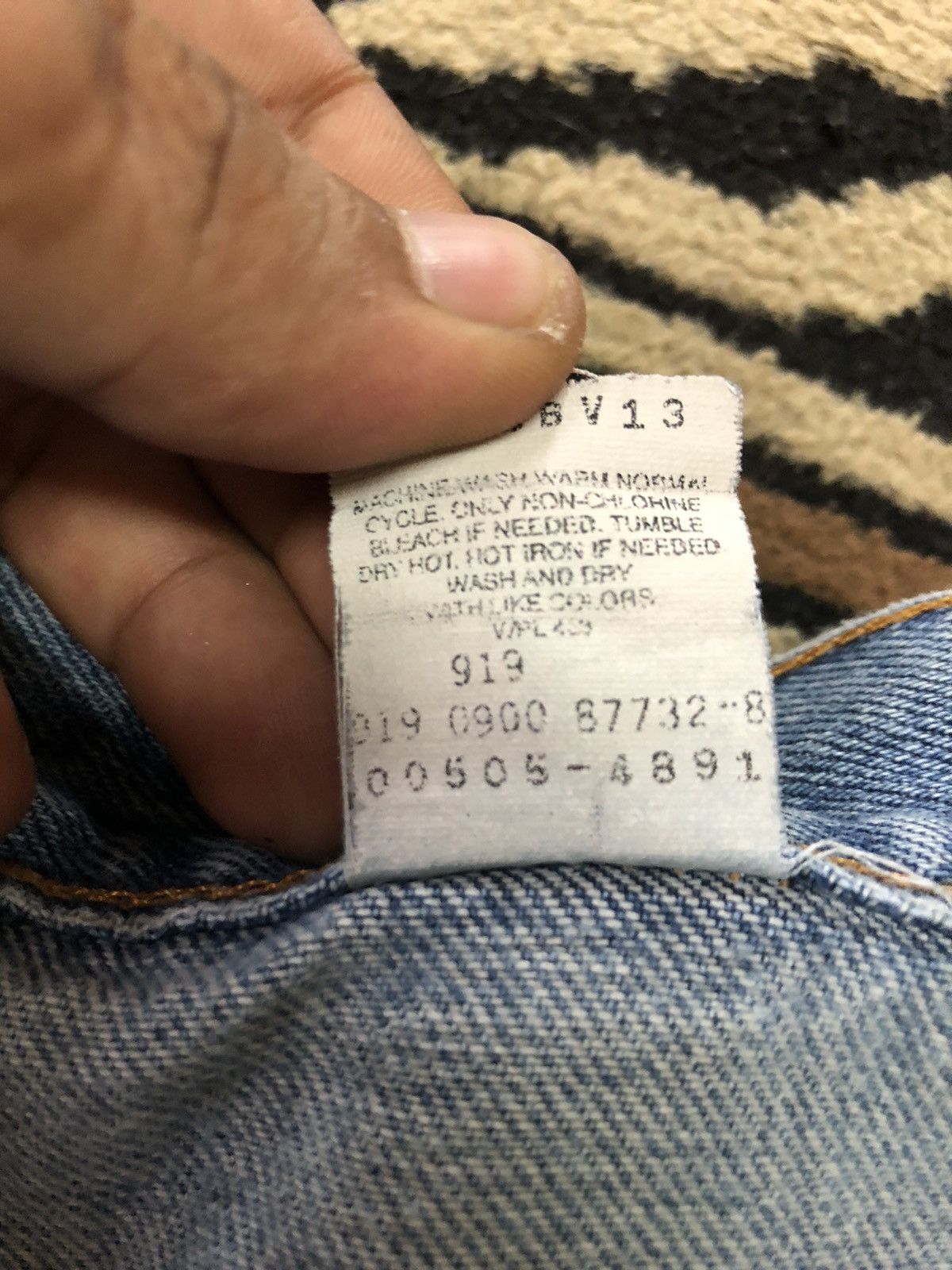 Levi's × Vintage VINTAGE90s LEVIS 505 REGULAR FIT STRAIGH LEG BLUE WASH DENI Size US 34 / EU 50 - 6 Thumbnail