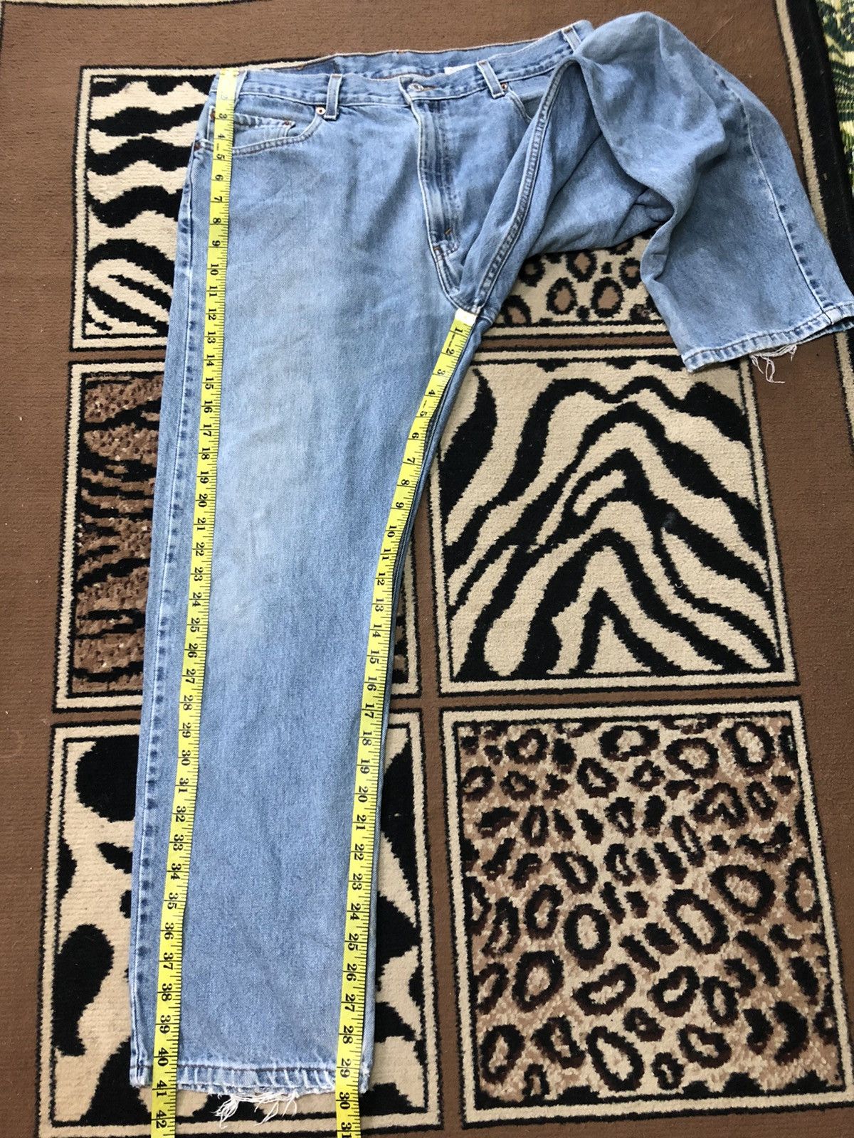 Levi's × Vintage VINTAGE90s LEVIS 505 REGULAR FIT STRAIGH LEG BLUE WASH DENI Size US 34 / EU 50 - 14 Thumbnail