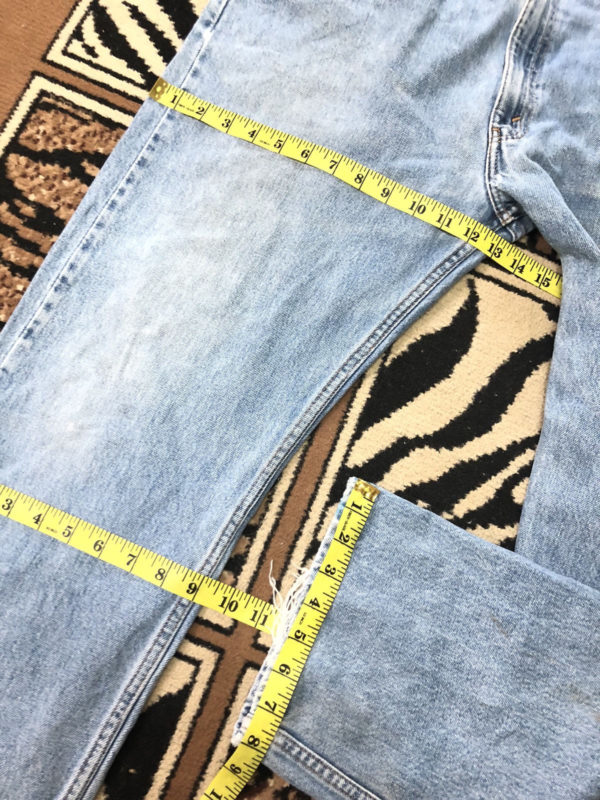 Levi's × Vintage VINTAGE90s LEVIS 505 REGULAR FIT STRAIGH LEG BLUE WASH DENI Size US 34 / EU 50 - 15 Thumbnail