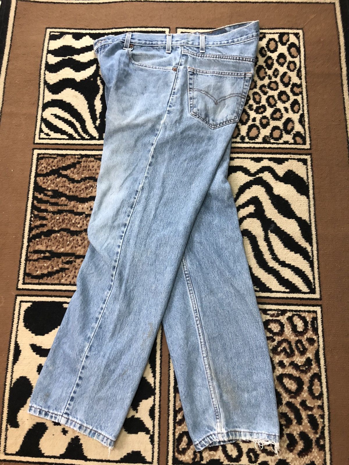 Levi's × Vintage VINTAGE90s LEVIS 505 REGULAR FIT STRAIGH LEG BLUE WASH DENI Size US 34 / EU 50 - 11 Thumbnail