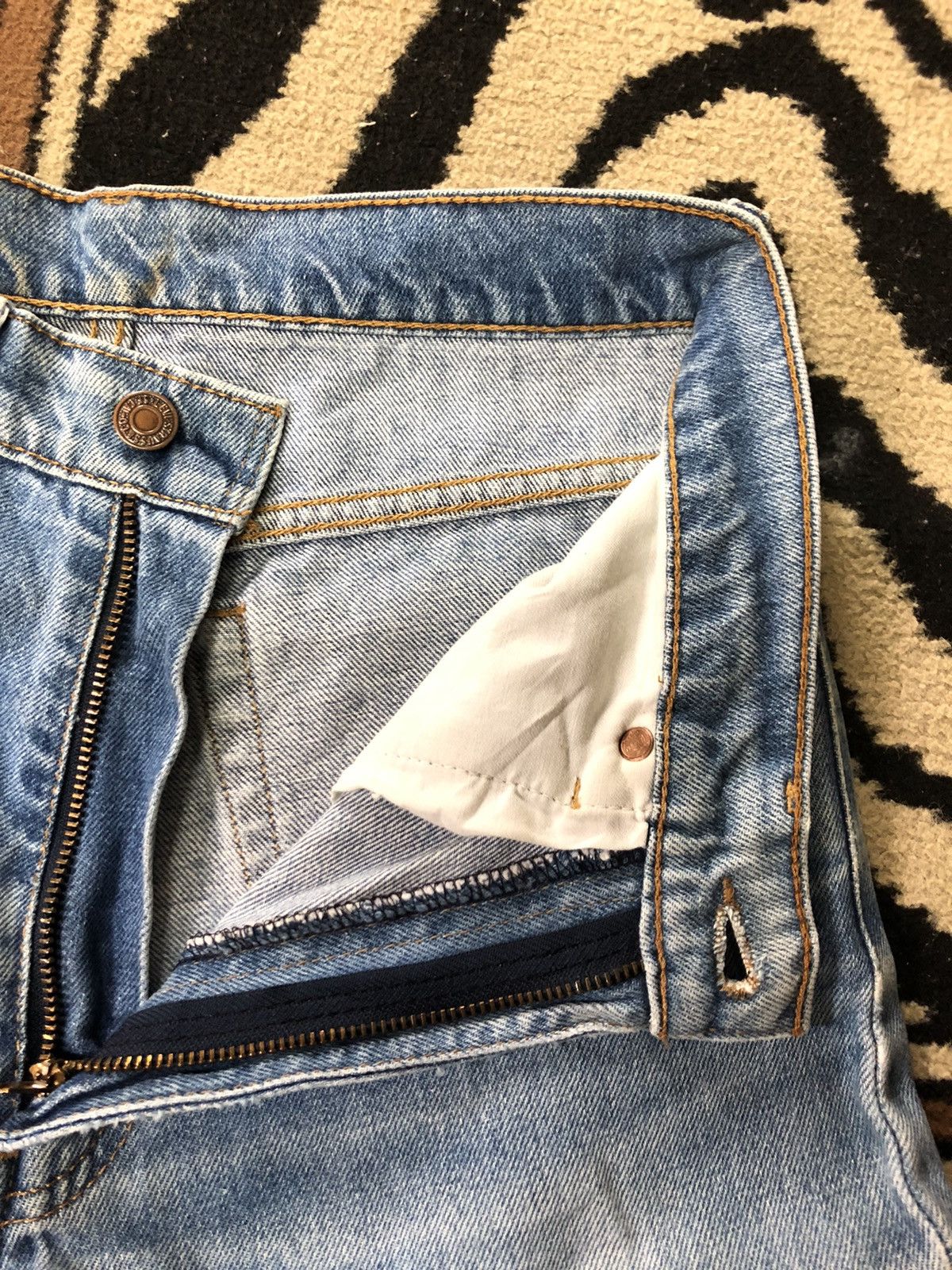 Levi's Vintage Clothing × Vintage VINTAGE 90s LEVIS 615 BLUE WASH DISTRESSED DENIM Size US 29 - 5 Thumbnail