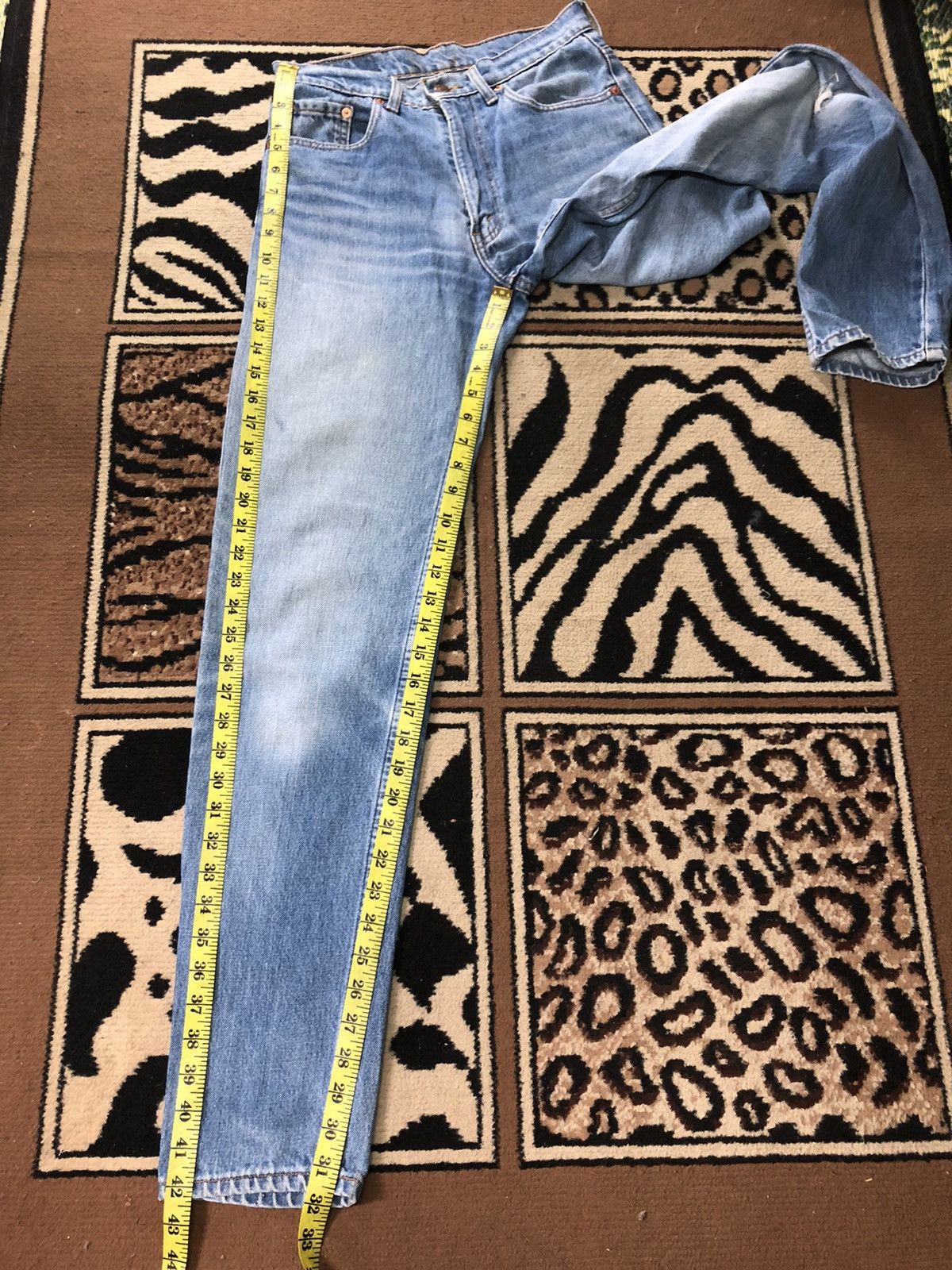 Levi's Vintage Clothing × Vintage VINTAGE 90s LEVIS 615 BLUE WASH DISTRESSED DENIM Size US 29 - 14 Thumbnail