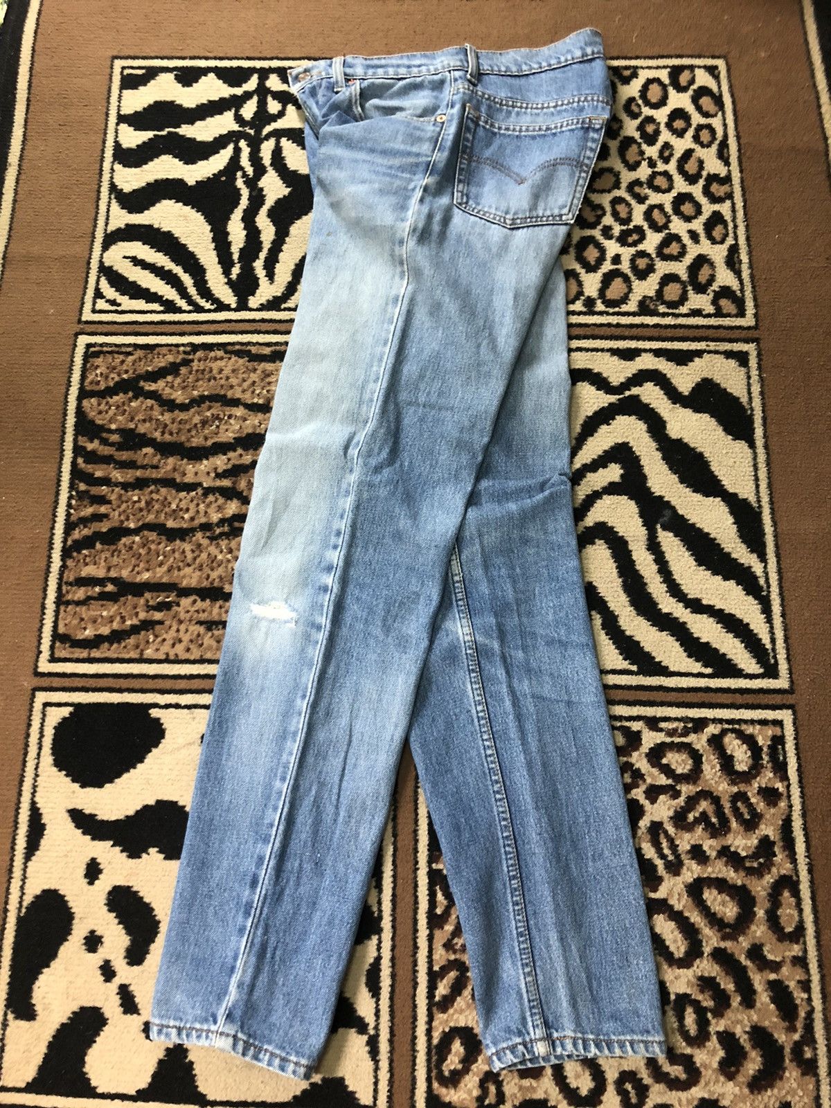 Levi's Vintage Clothing × Vintage VINTAGE 90s LEVIS 615 BLUE WASH DISTRESSED DENIM Size US 29 - 11 Thumbnail