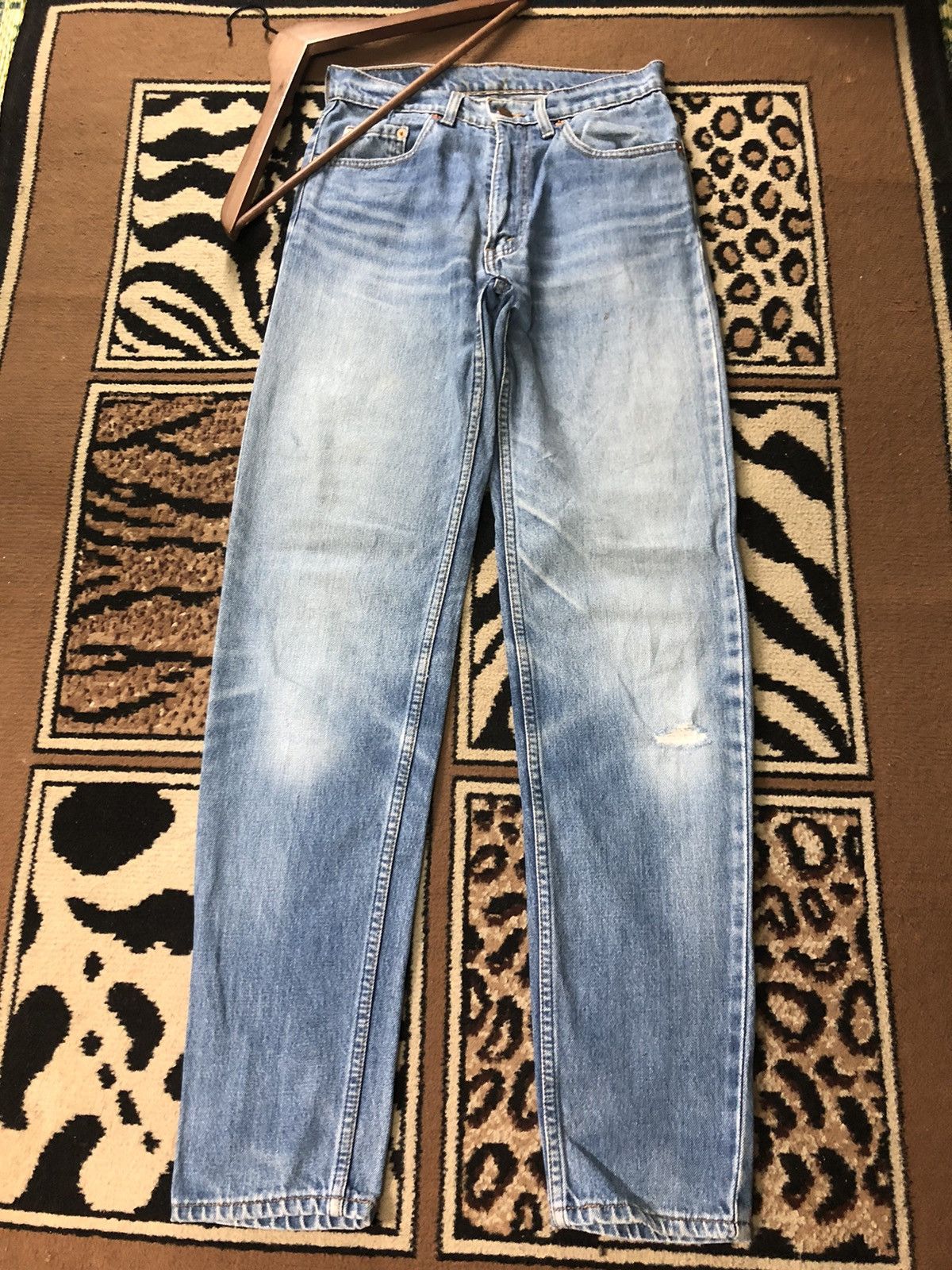 Levi's Vintage Clothing × Vintage VINTAGE 90s LEVIS 615 BLUE WASH DISTRESSED DENIM Size US 29 - 2 Thumbnail