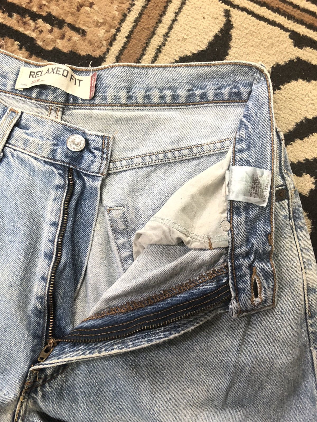 Levi's Vintage Clothing × Vintage VINTAGE 90s LEVIS 550 RELAXED FIT BLUE WASH DENIM Size US 32 / EU 48 - 5 Thumbnail