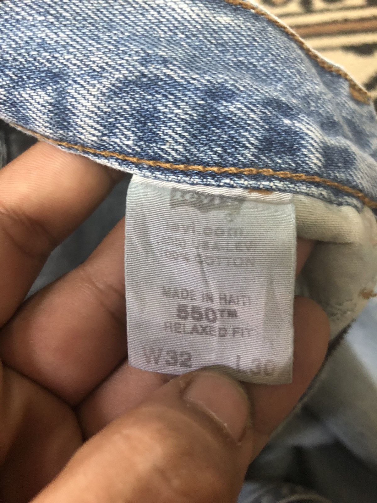 Levi's Vintage Clothing × Vintage VINTAGE 90s LEVIS 550 RELAXED FIT BLUE WASH DENIM Size US 32 / EU 48 - 7 Thumbnail