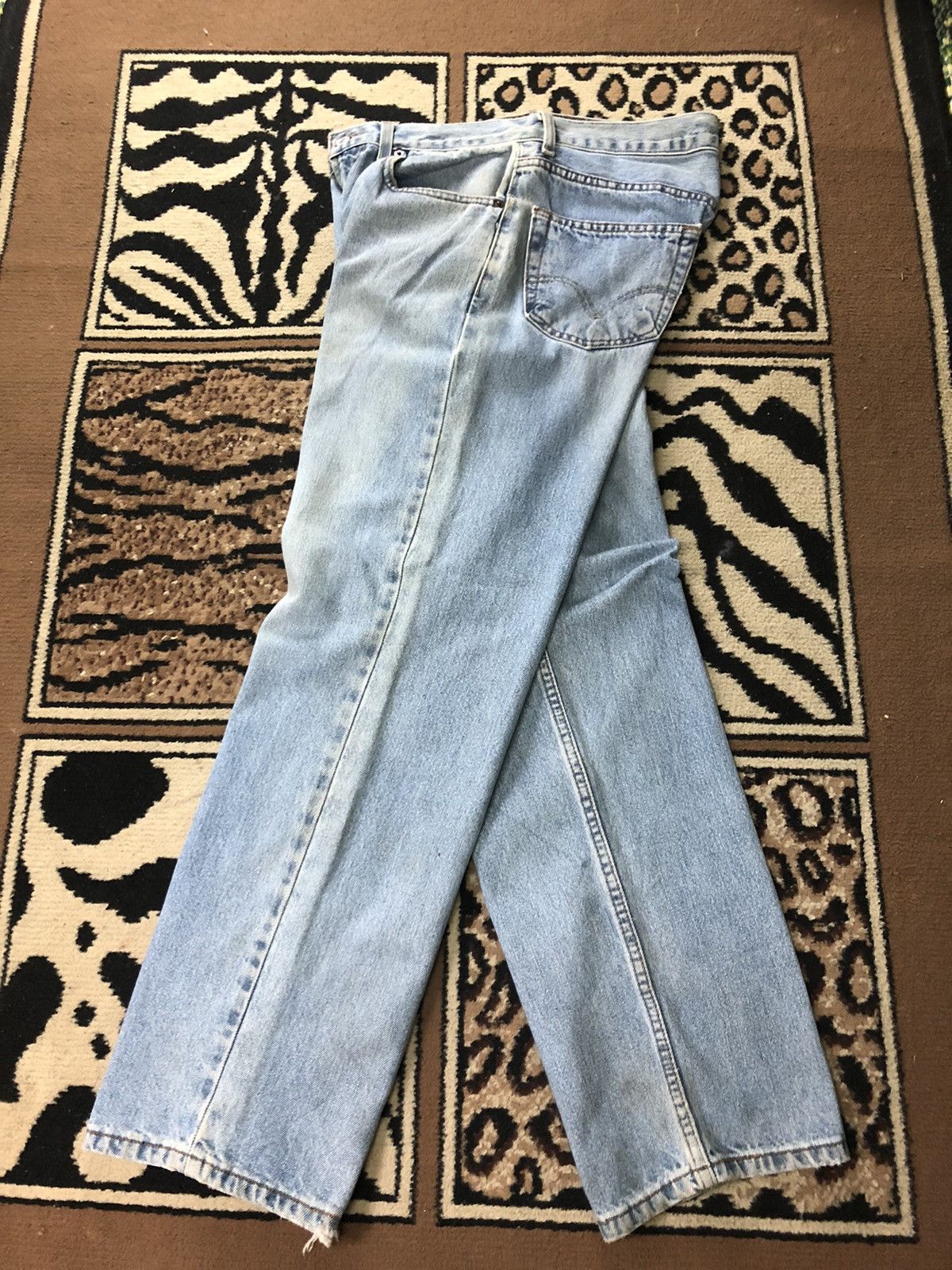 Levi's Vintage Clothing × Vintage VINTAGE 90s LEVIS 550 RELAXED FIT BLUE WASH DENIM Size US 32 / EU 48 - 13 Thumbnail